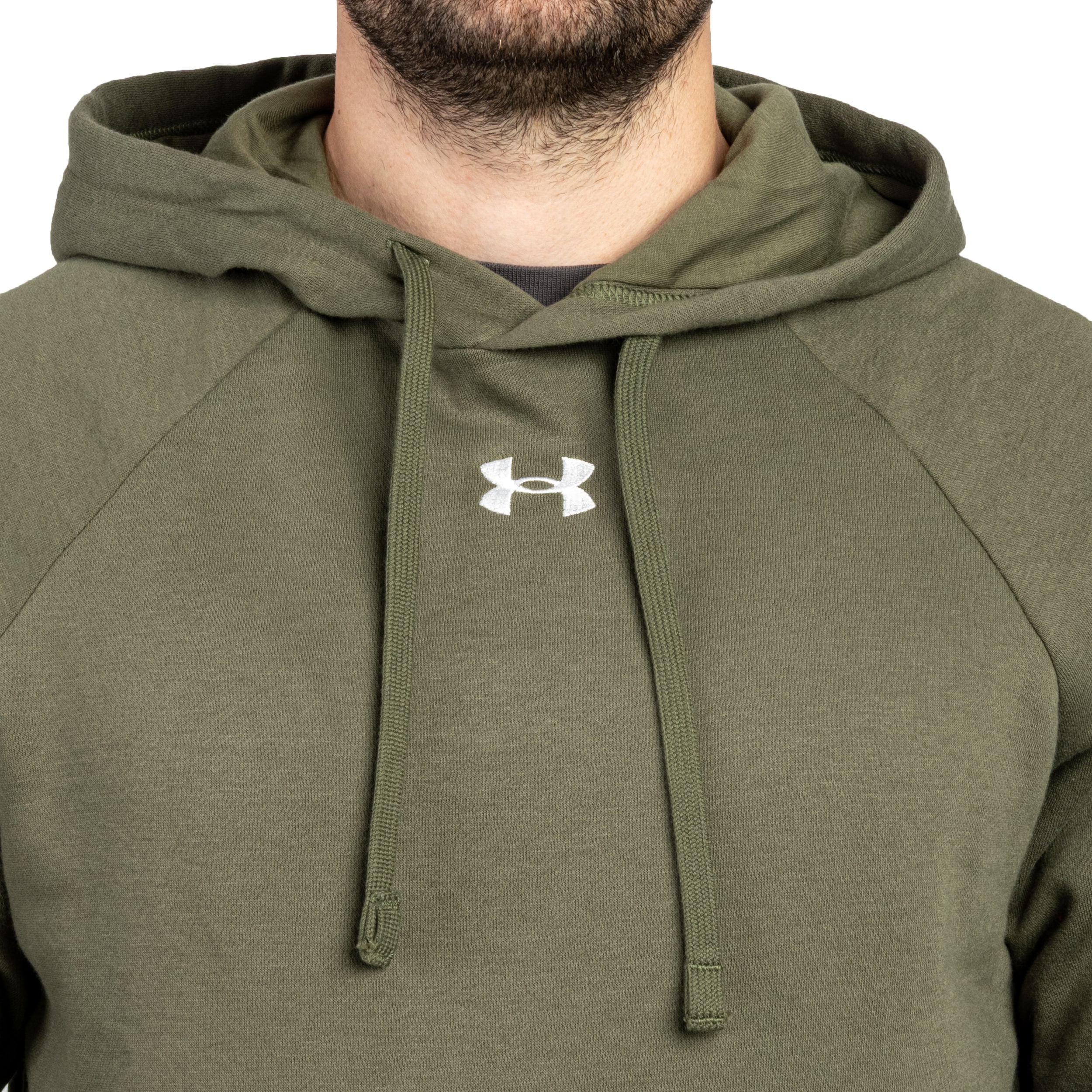 Bluza Under Armour Rival Fleece - Marine OD Green/White
