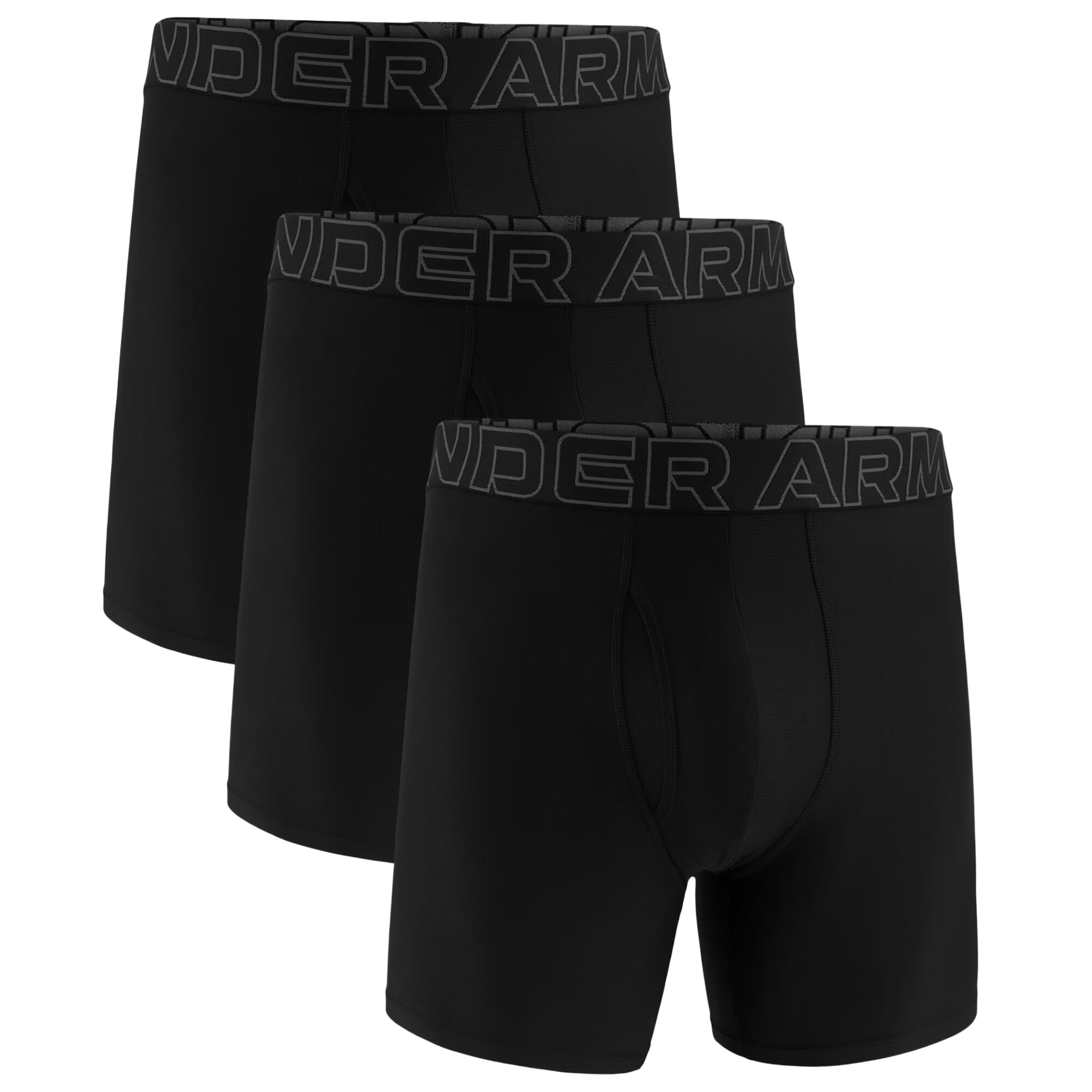 Bokserki termoaktywne Under Armour Performance Tech Boxerjock Black/Castle Rock - 3 pary