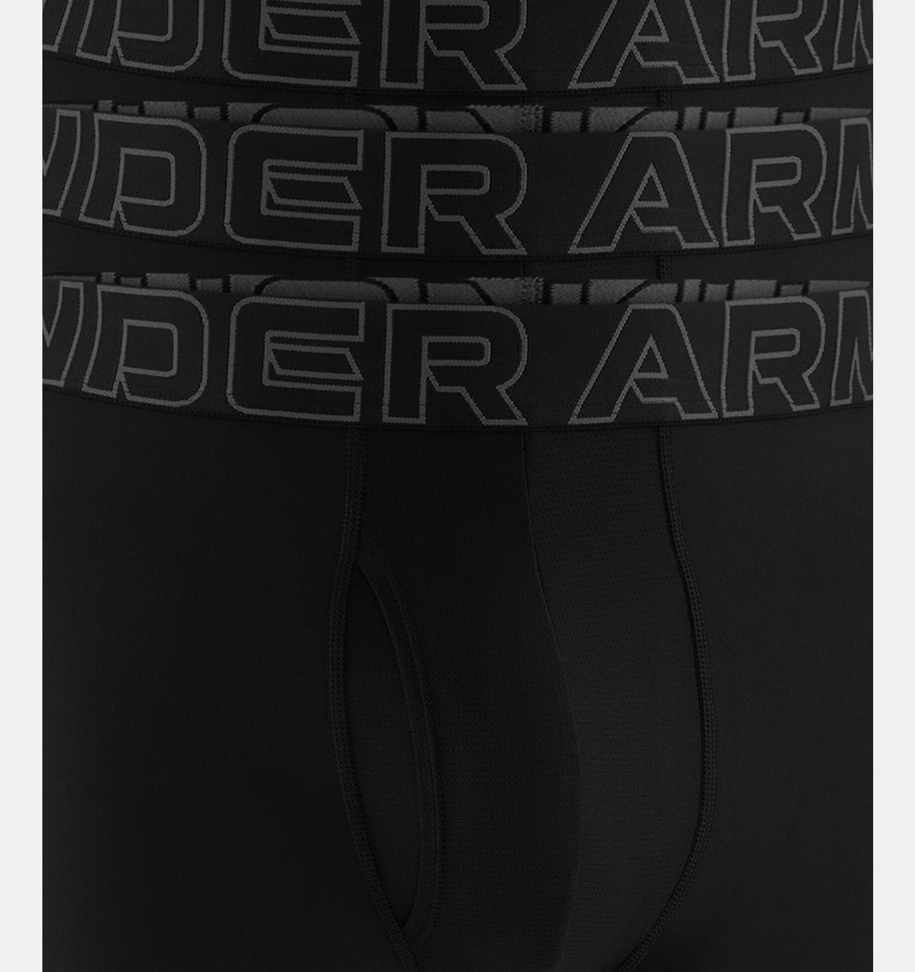 Bokserki termoaktywne Under Armour Performance Tech Boxerjock Black/Castle Rock - 3 pary