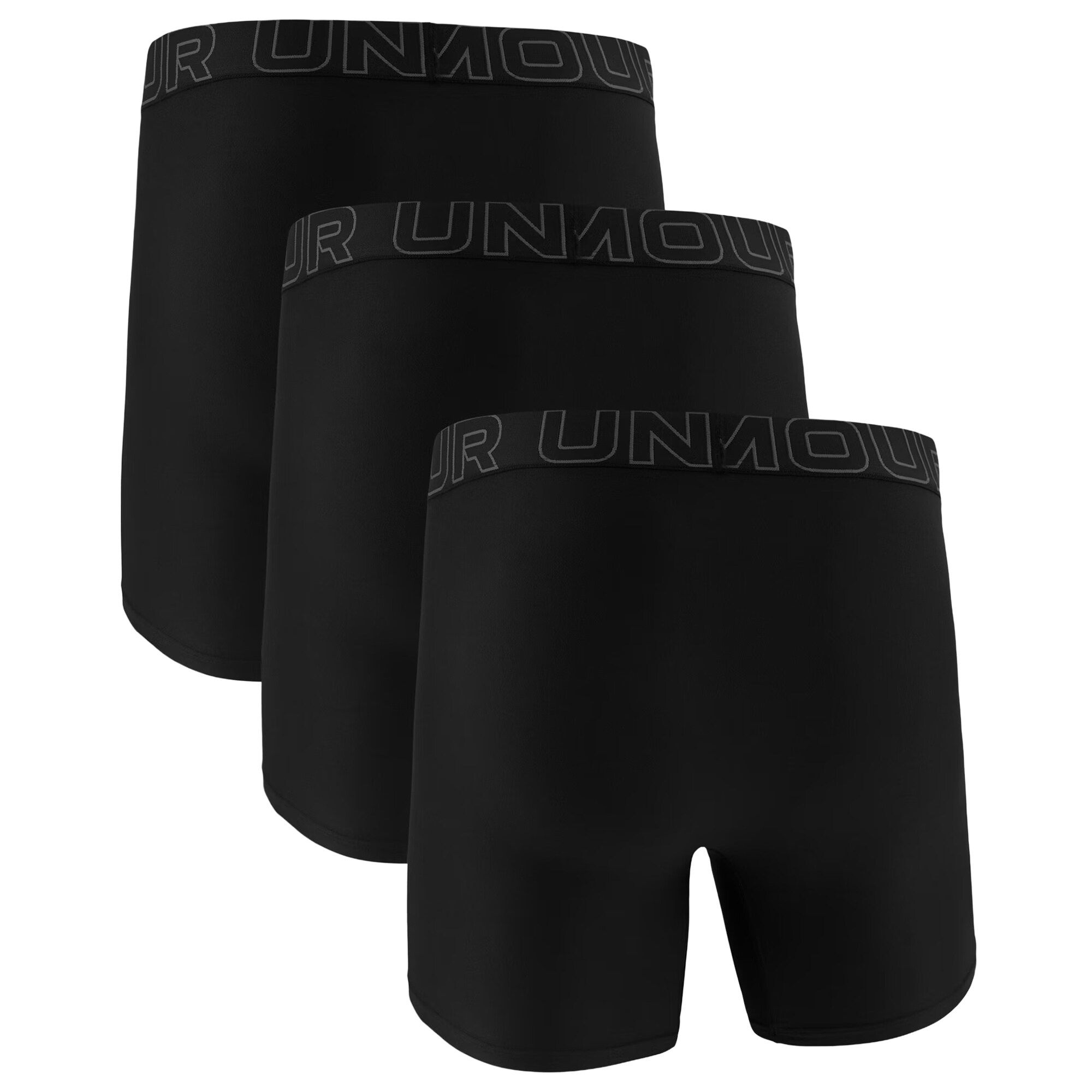 Bokserki termoaktywne Under Armour Performance Tech Boxerjock Black/Castle Rock - 3 pary