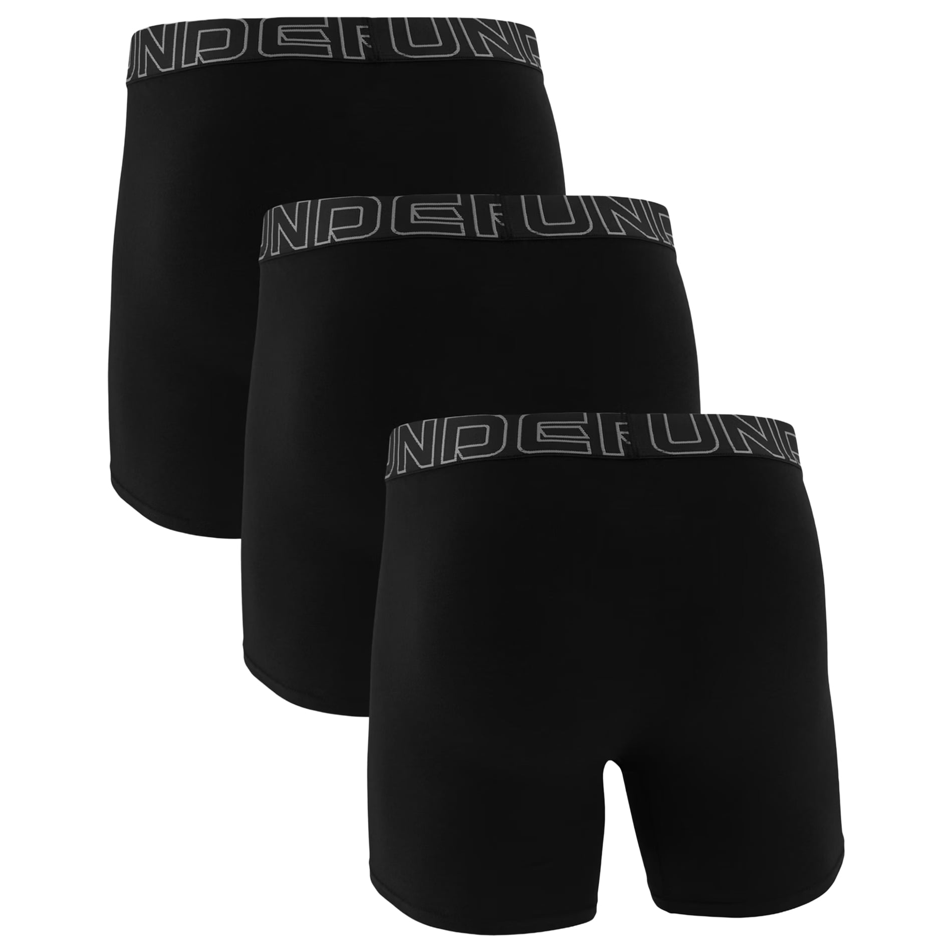 Bokserki Under Armour Performance Cotton Boxerjock Black/Steel - 3 pary