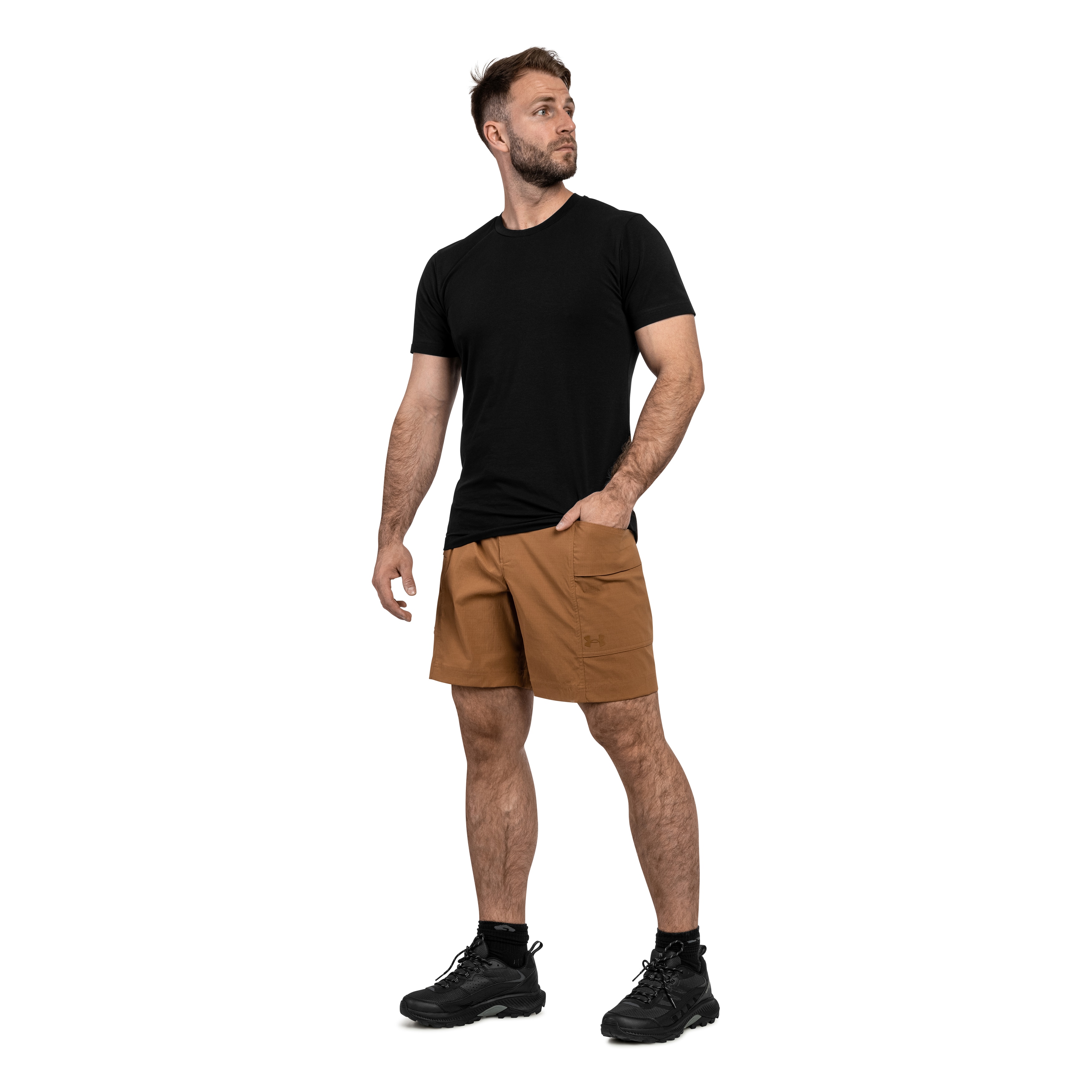 Under Armour Explor Hike Shorts - Tundra/Black