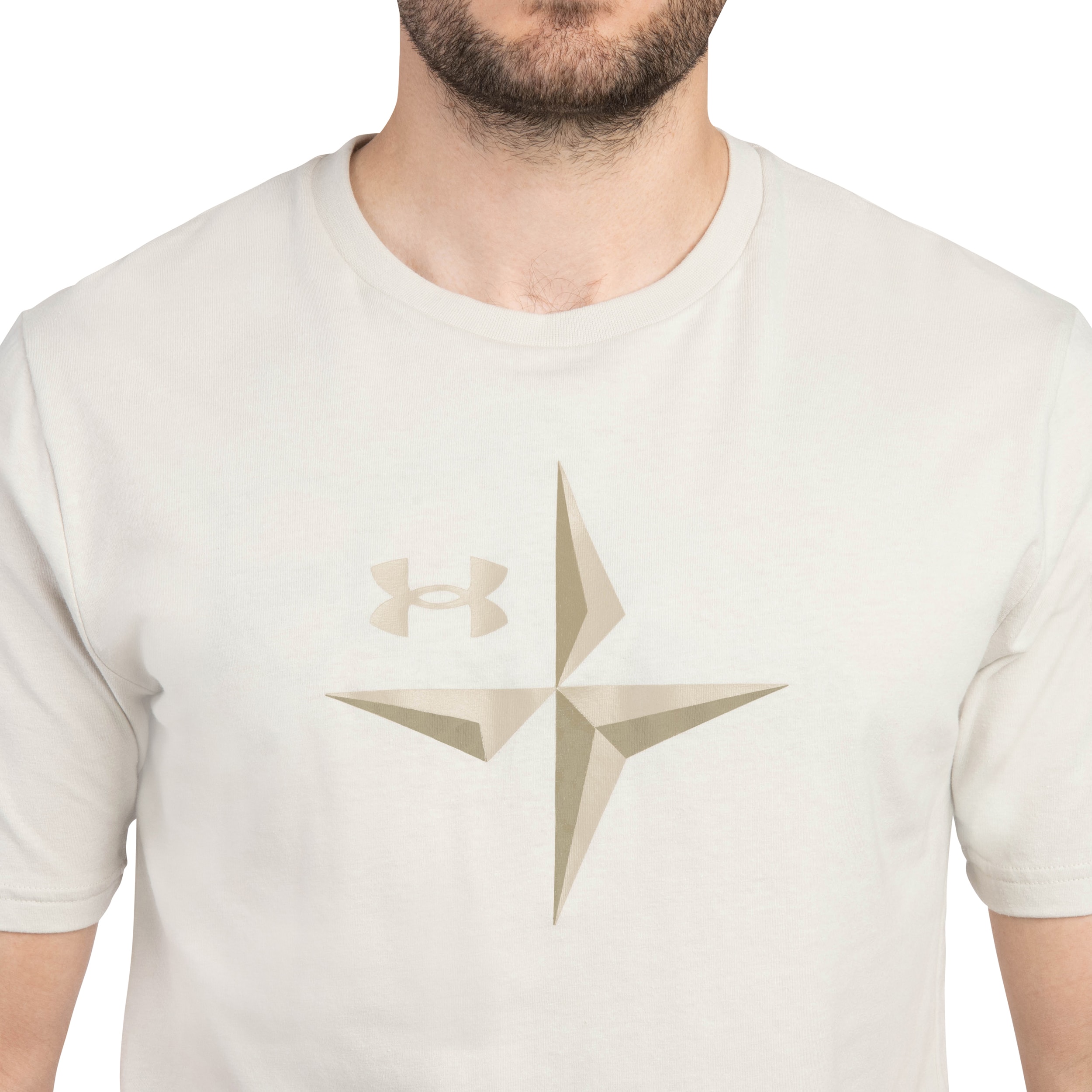 Koszulka T-shirt Under Armour Explor Graphic - Summit White/City Khaki