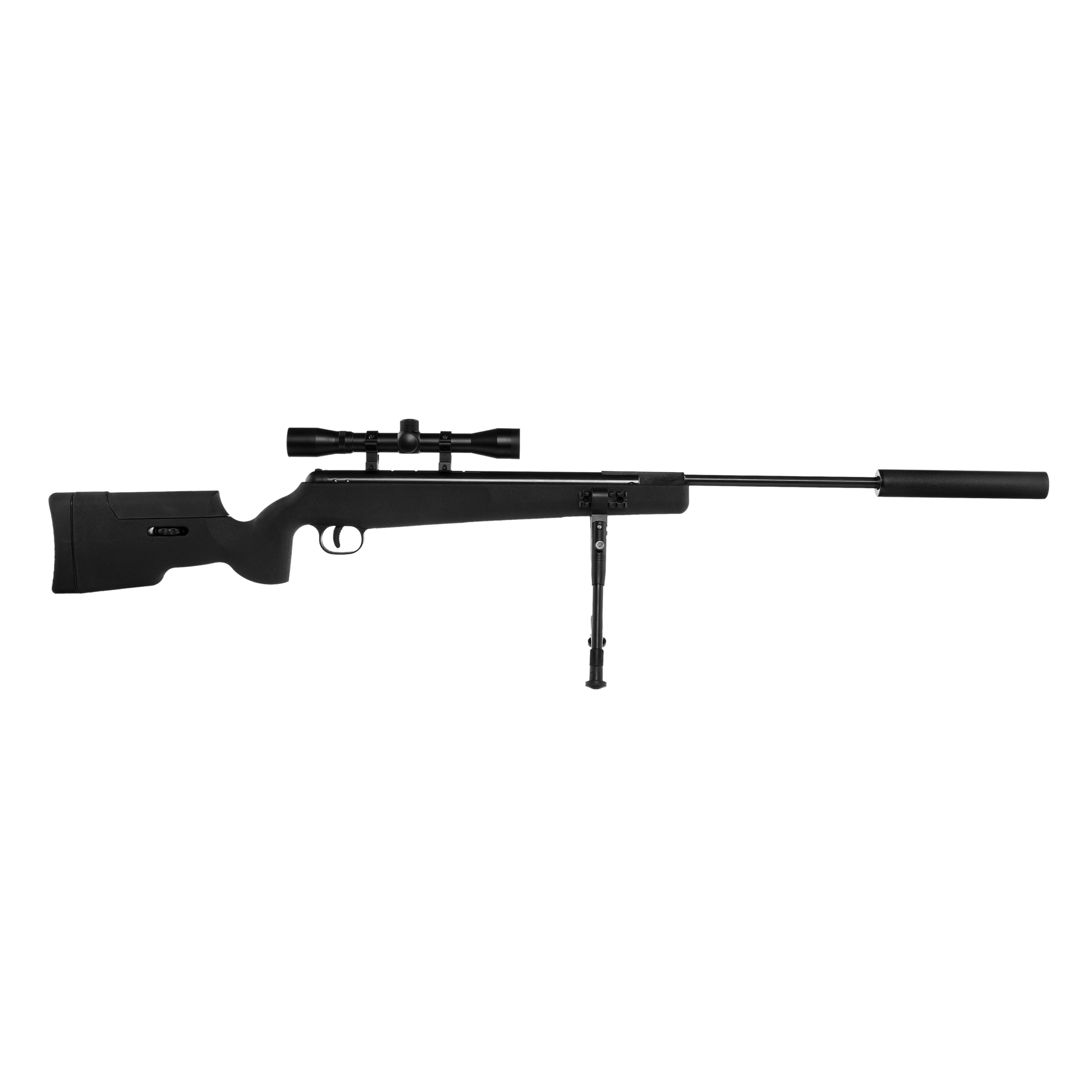 Пневматична гвинтівка Snowpeak SR1250S 4,5 мм з сошкою + Оптичний приціл 4x32