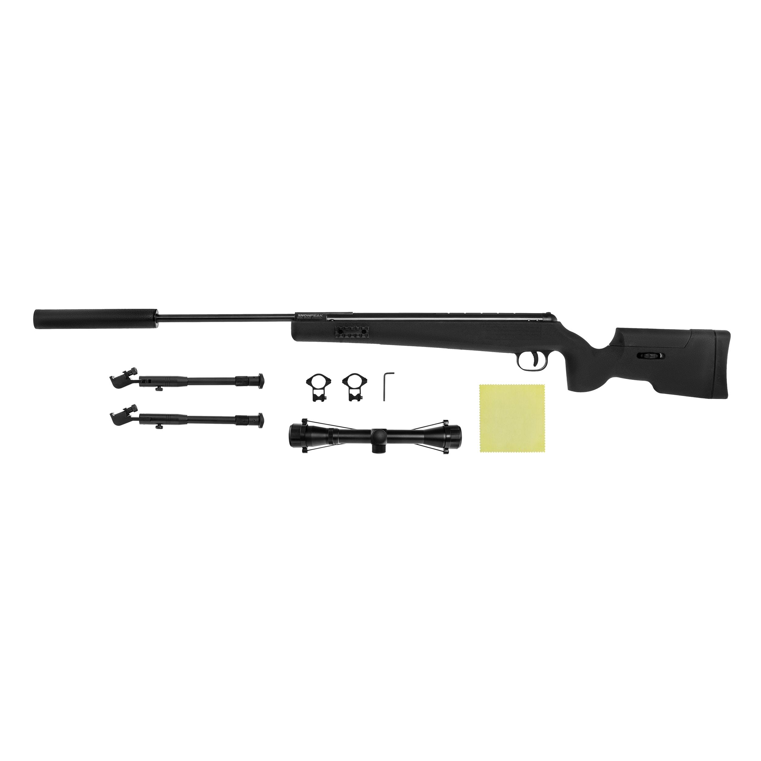 Пневматична гвинтівка Snowpeak SR1250S 4,5 мм з сошкою + Оптичний приціл 4x32