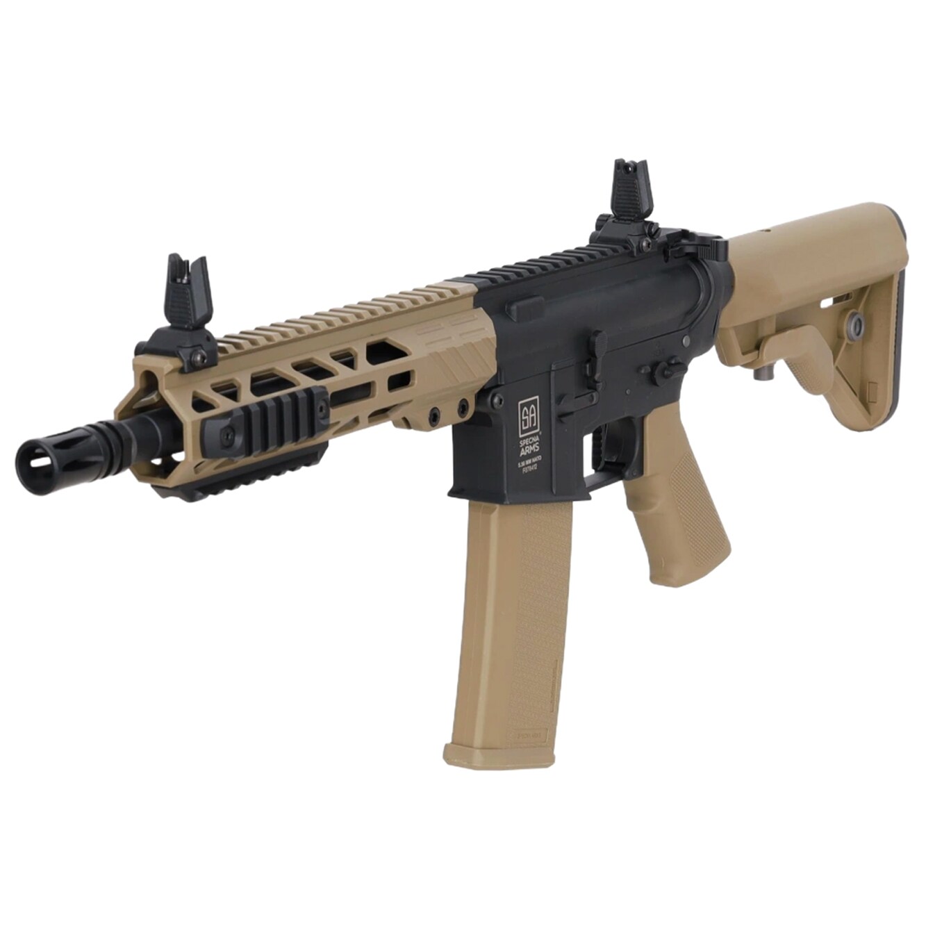 Karabinek szturmowy AEG Specna Arms SA-F08 Flex BLDC HAL ETU Gen. 2 - Half-Tan