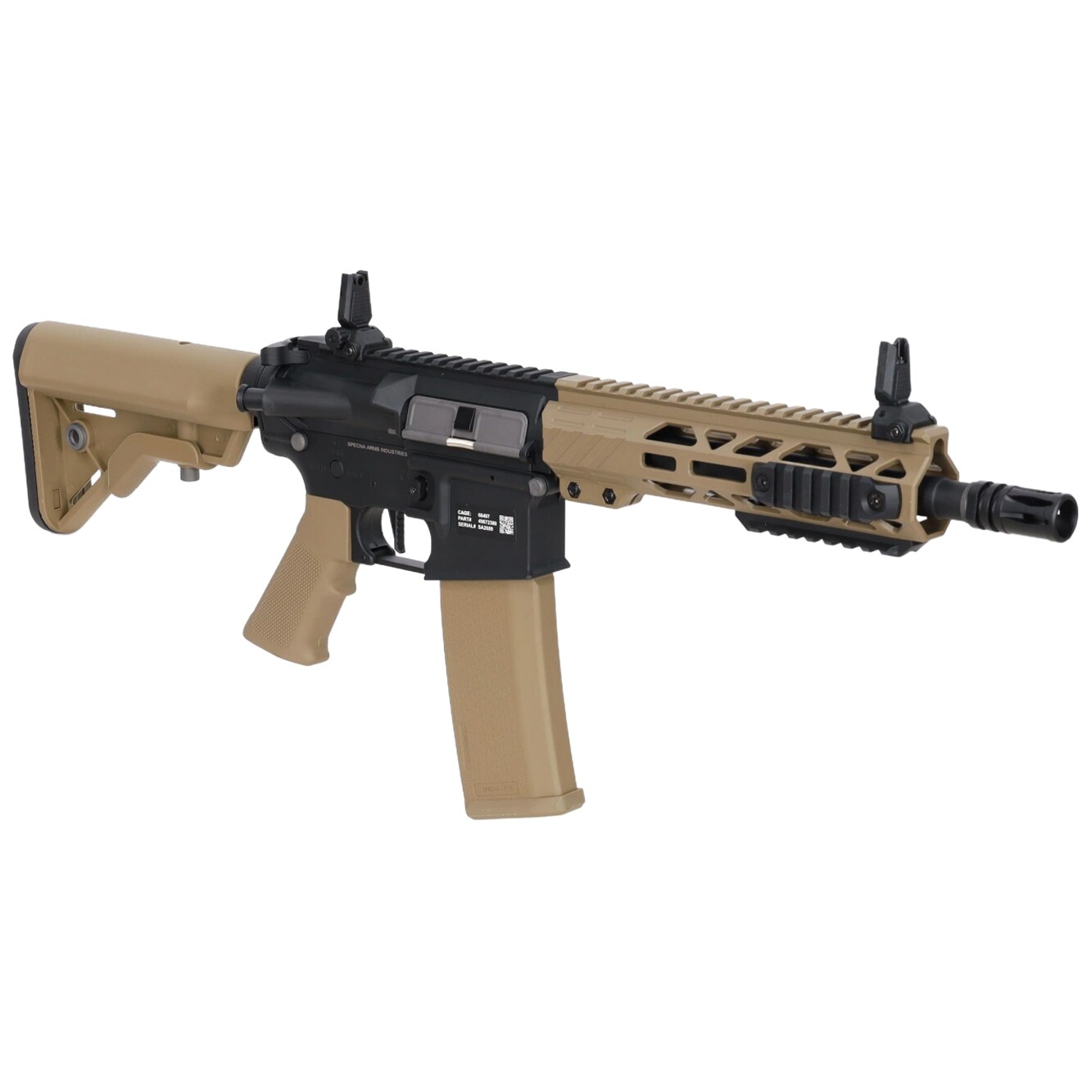 Karabinek szturmowy AEG Specna Arms SA-F08 Flex BLDC HAL ETU Gen. 2 - Half-Tan