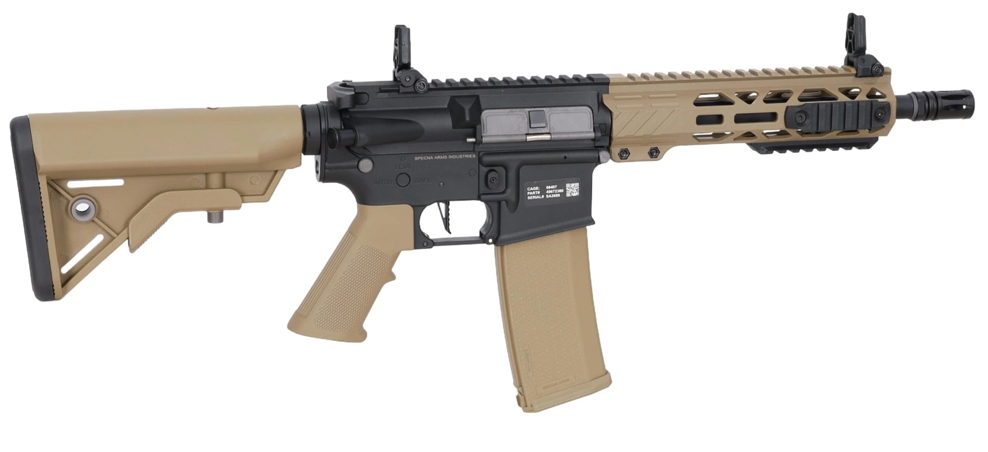 Karabinek szturmowy AEG Specna Arms SA-F08 Flex BLDC HAL ETU Gen. 2 - Half-Tan