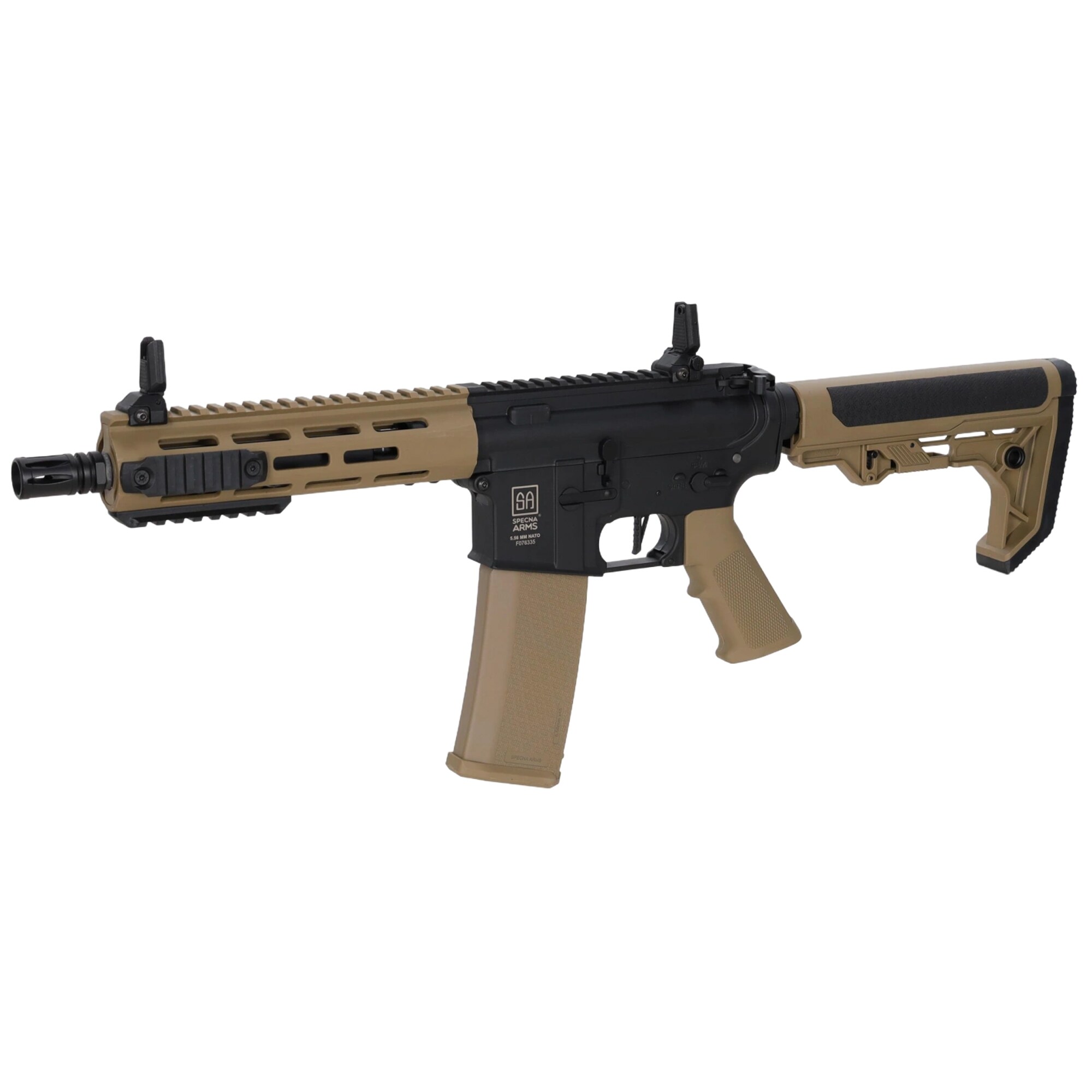 Karabinek szturmowy AEG Specna Arms SA-F14 Flex HAL ETU Gen. 2 - Half-Tan