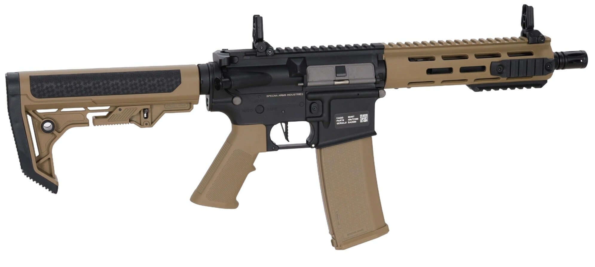Karabinek szturmowy AEG Specna Arms SA-F14 Flex HAL ETU Gen. 2 - Half-Tan