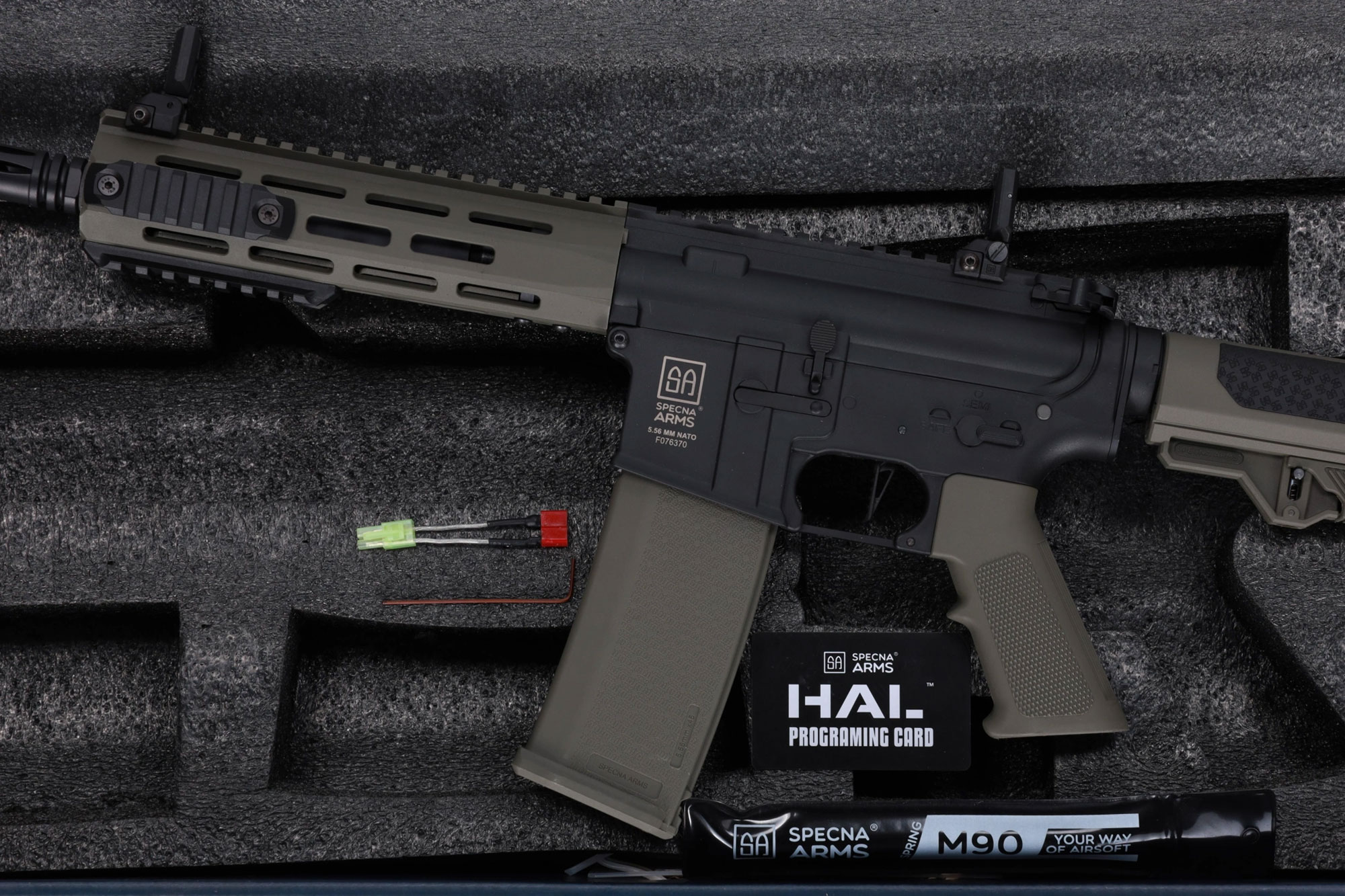 Karabinek szturmowy AEG Specna Arms SA-F14 Flex HAL ETU Gen. 2 - Olive