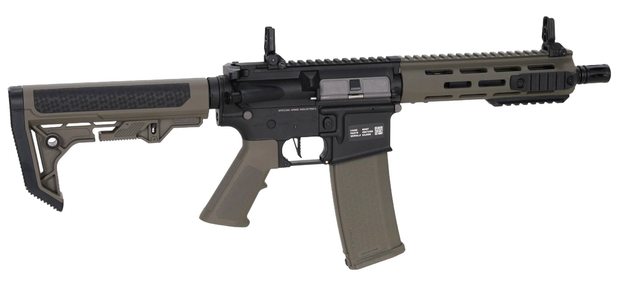 Karabinek szturmowy AEG Specna Arms SA-F14 Flex HAL ETU Gen. 2 - Olive