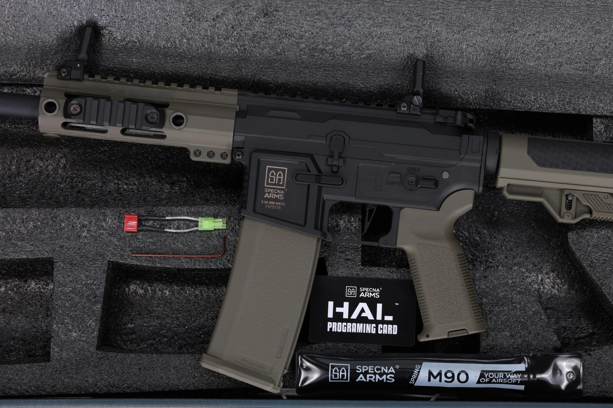 Karabinek szturmowy AEG Specna Arms SA-F04 Flex Gen. 2 HAL ETU - Olive