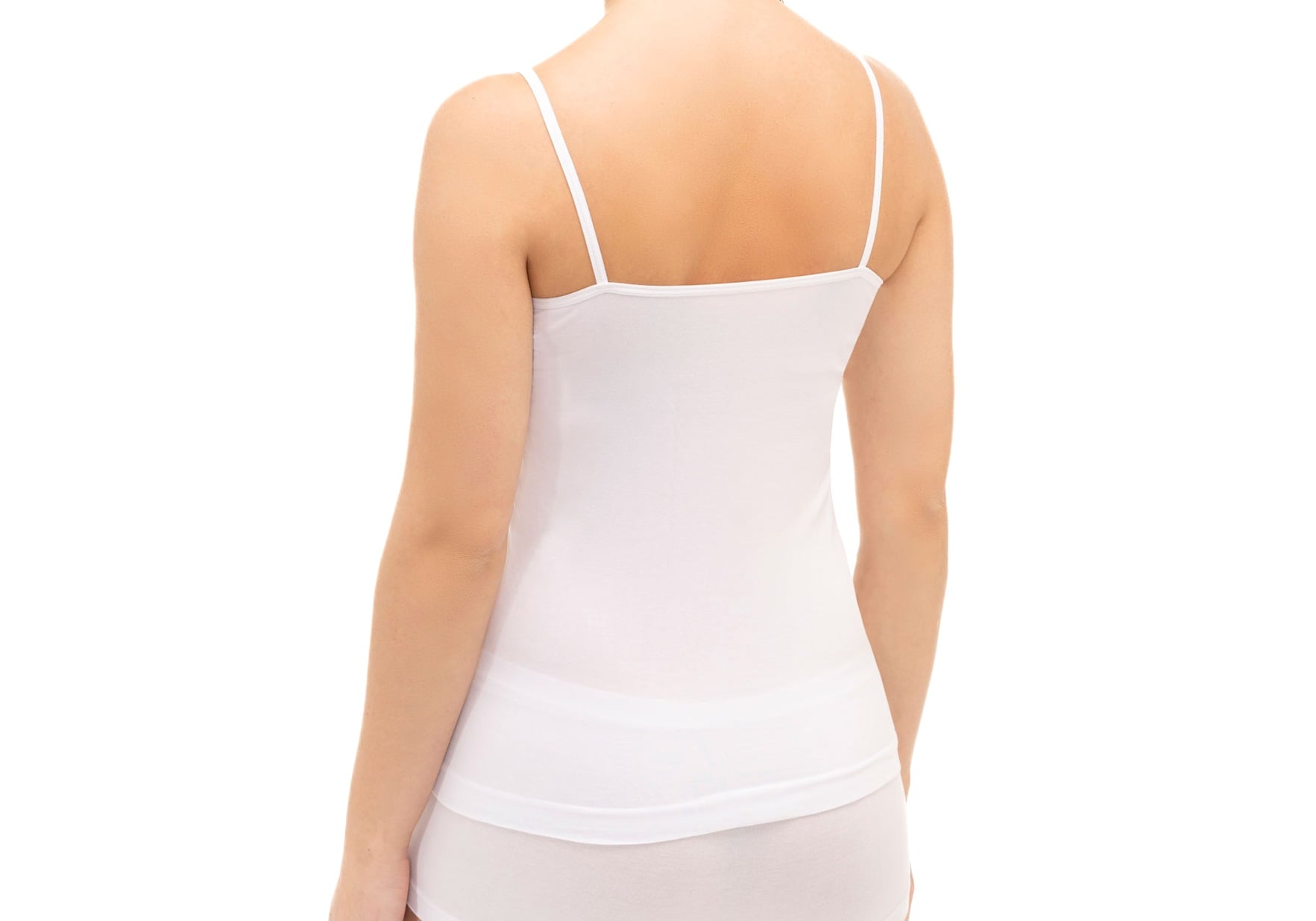 Koszulka termoaktywna Tank Top damska Brubeck Camisole Comfort Cotton - White