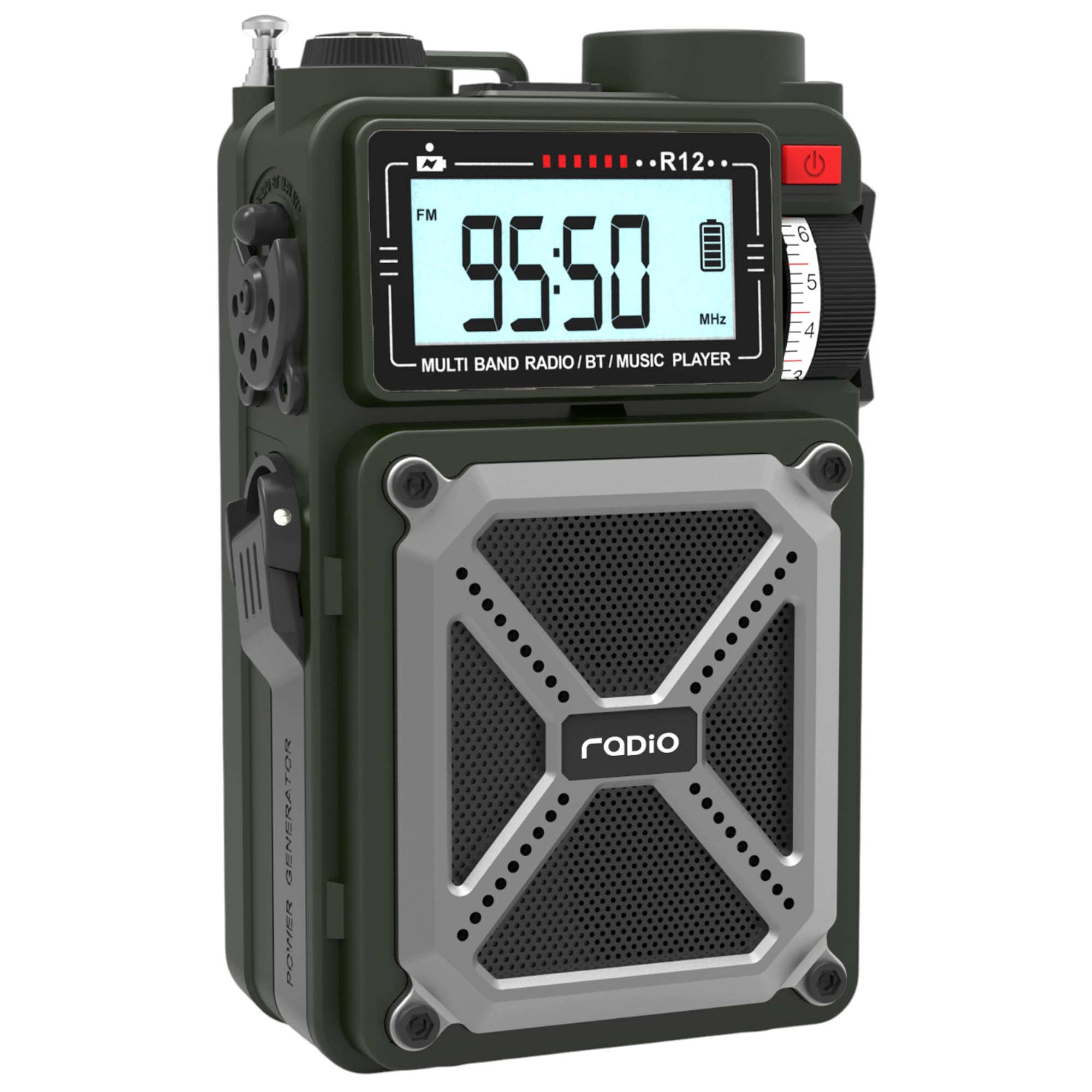 Radio alarmowe JB Tacticals R12 - Green