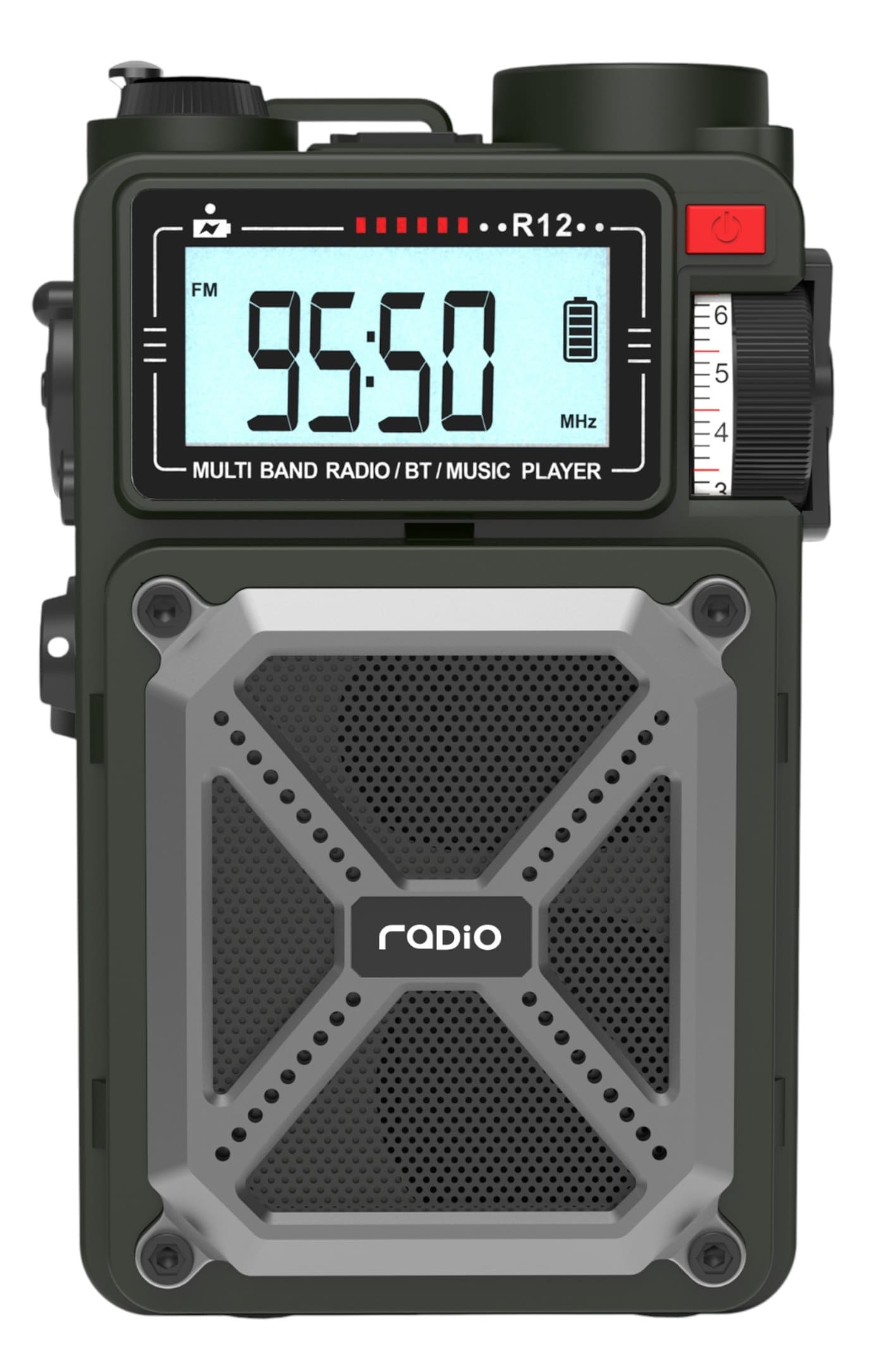 Radio alarmowe JB Tacticals R12 - Green