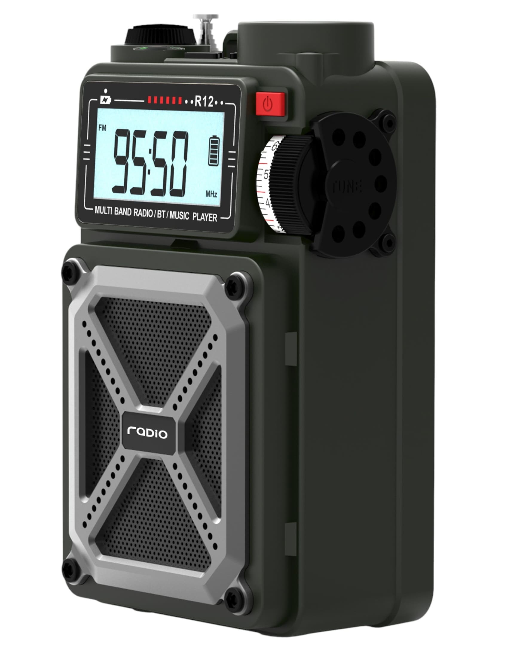 Radio alarmowe JB Tacticals R12 - Green