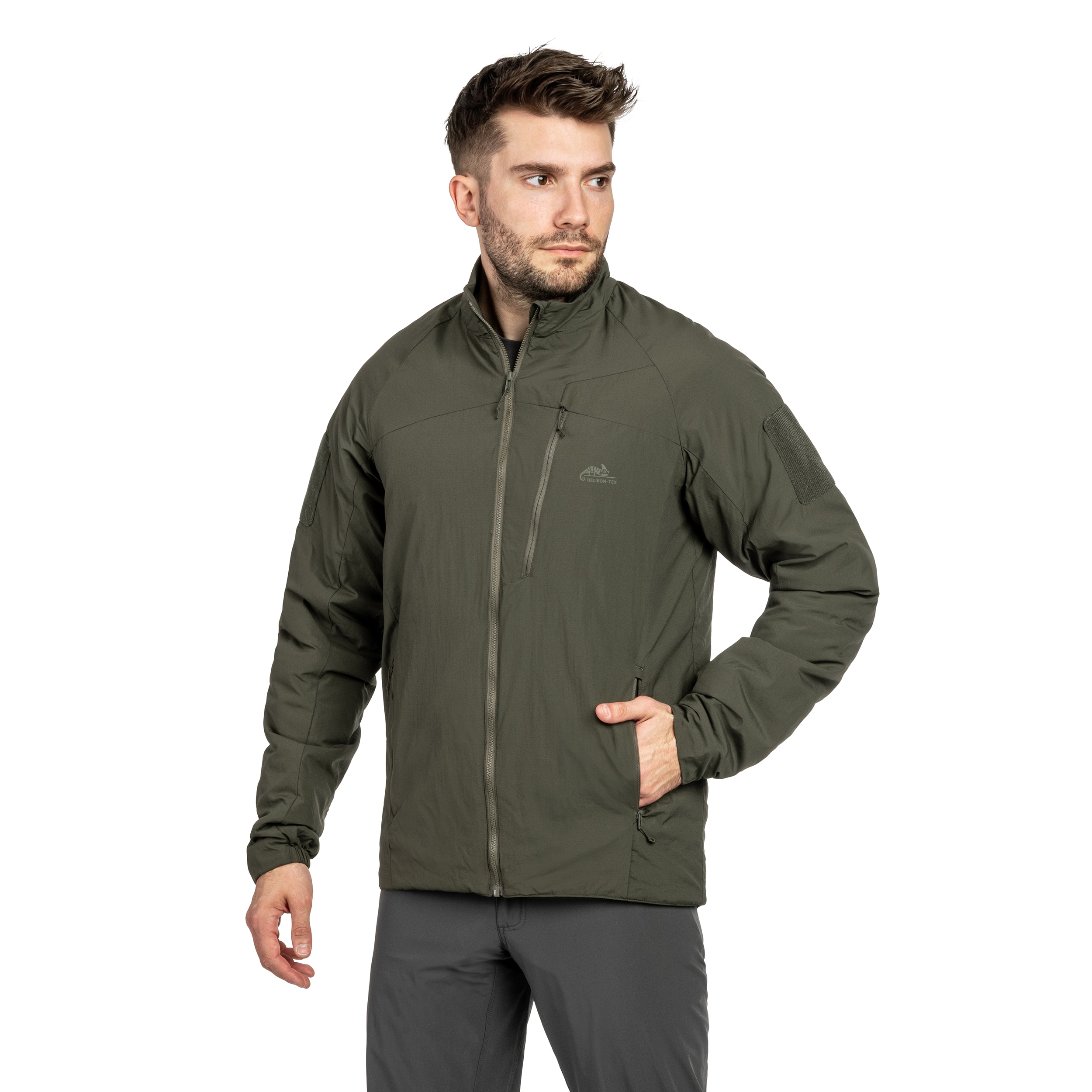 Kurtka Helikon-Tex Wolfhound Lite Full-Zip - Taiga Green