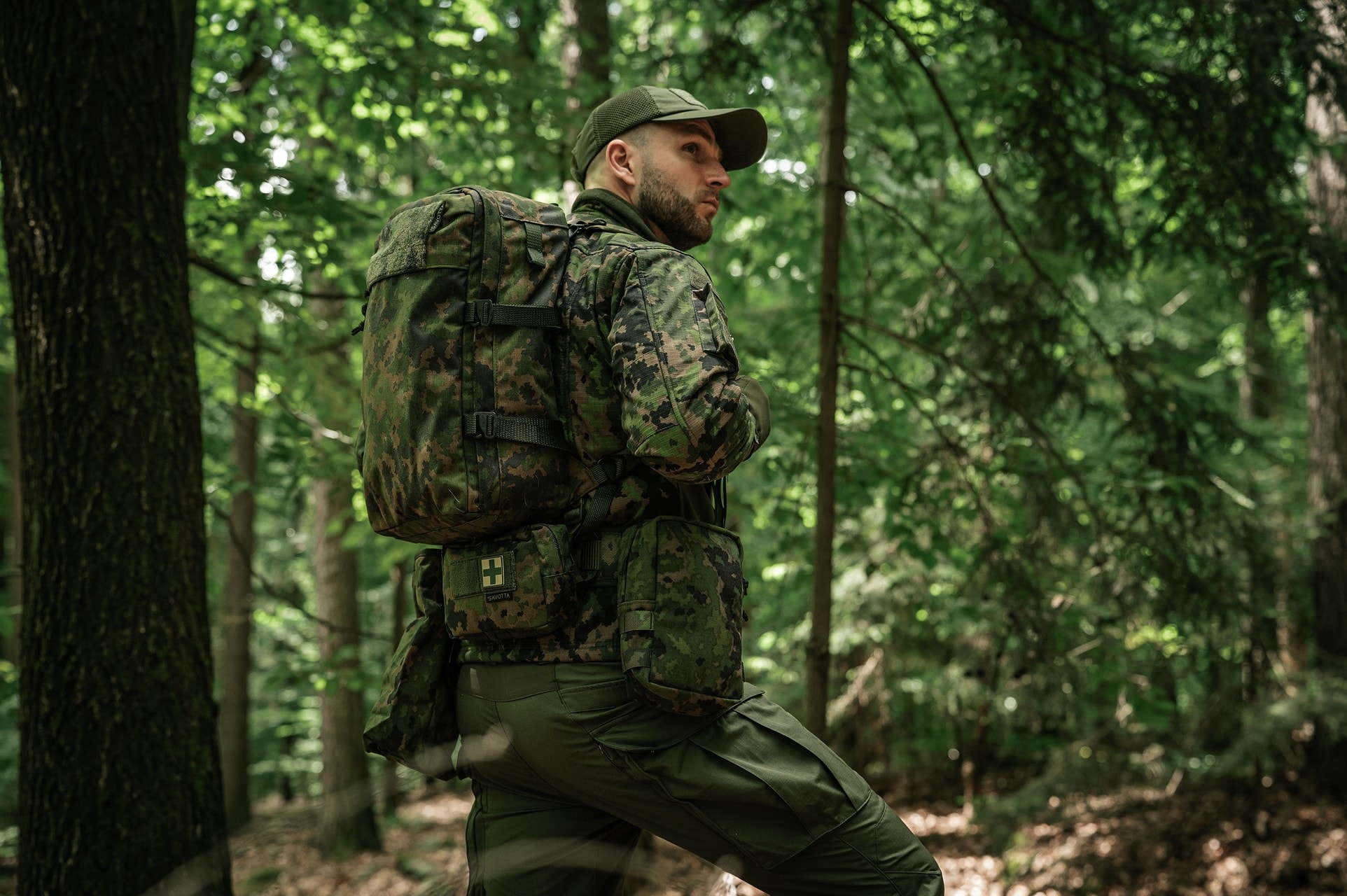 Savotta Zipped GP Pouch 3x4 - M05 Finnish Woodland Camo