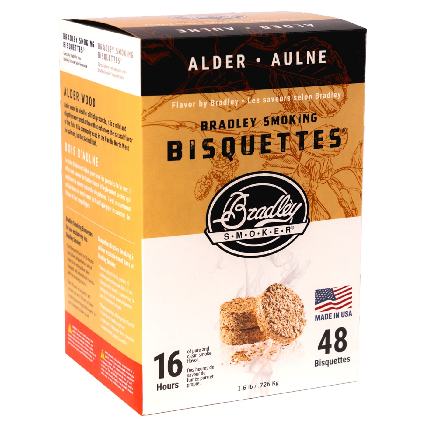 Zrębki wędzarnicze Bradley Smoker Bisquettes 48 szt. - Olcha