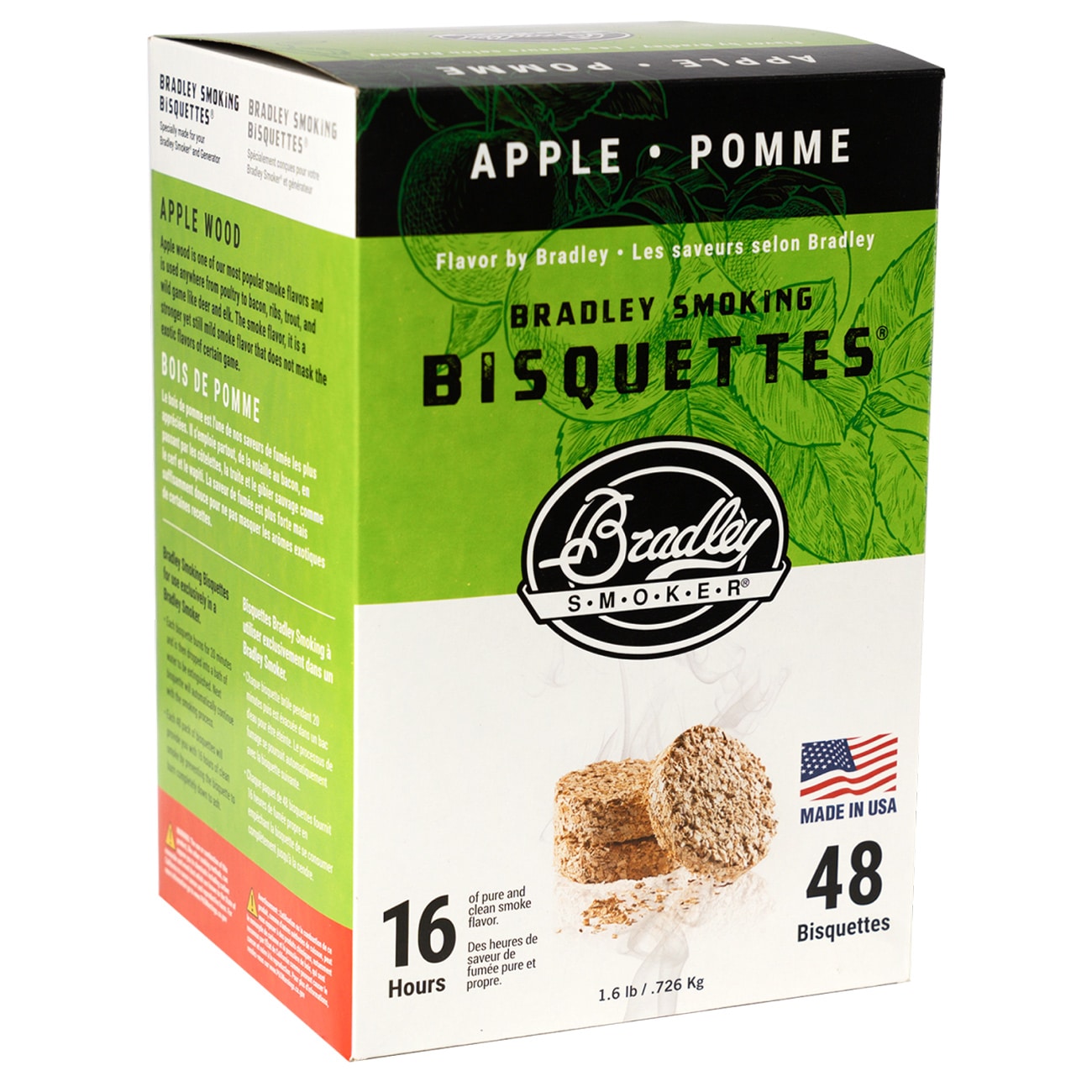 Zrębki wędzarnicze Bradley Smoker Bisquettes 48 szt. - Jabłoń