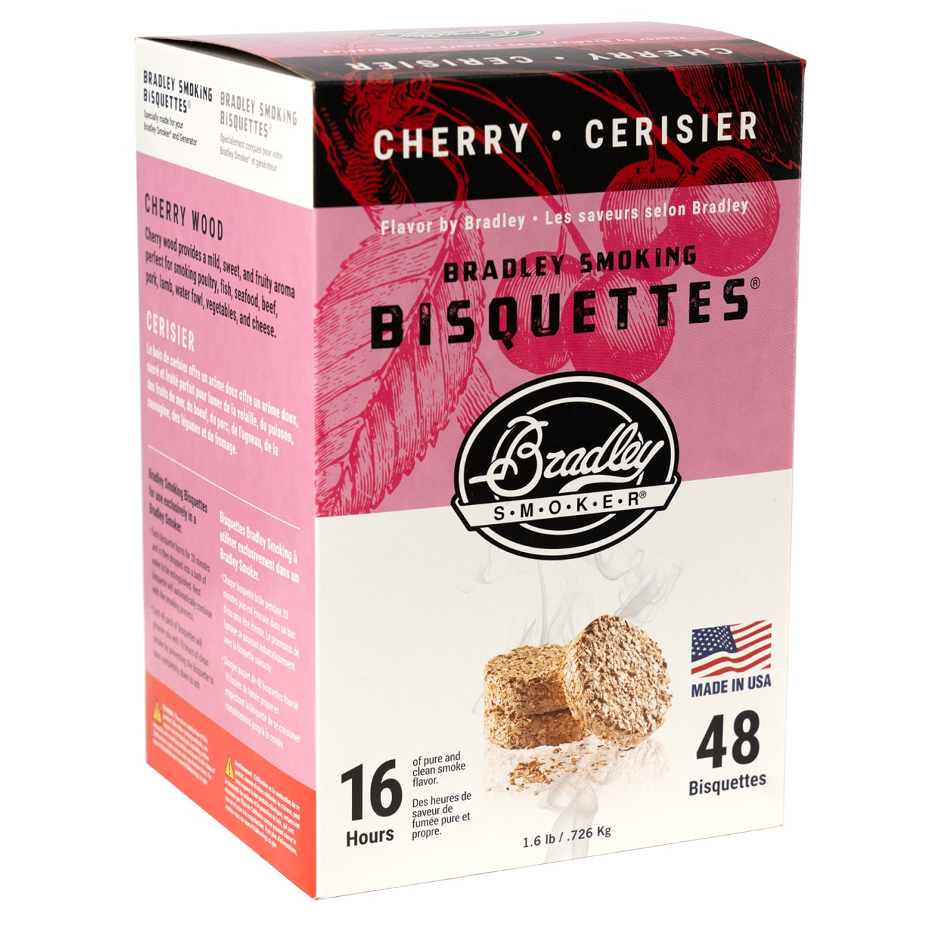Zrębki wędzarnicze Bradley Smoker Bisquettes 48 szt. - Wiśnia