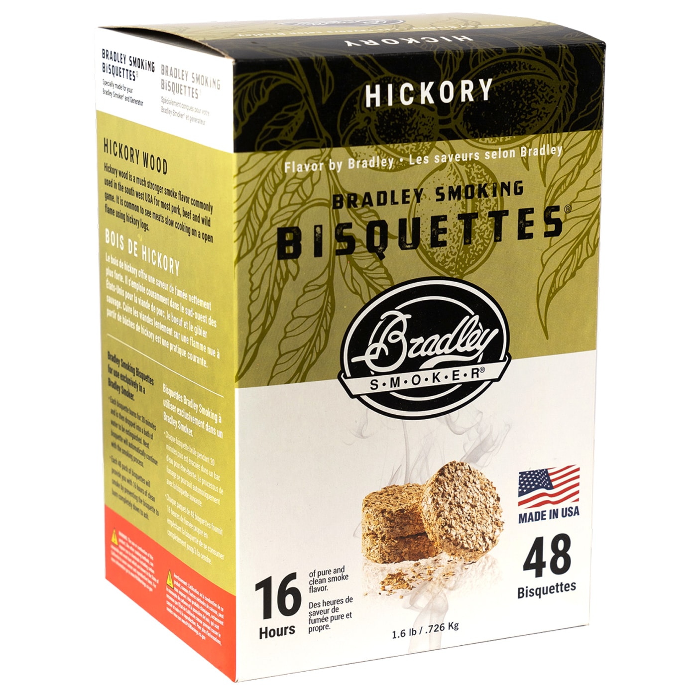 Zrębki wędzarnicze Bradley Smoker Bisquettes 48 szt. - Orzesznik