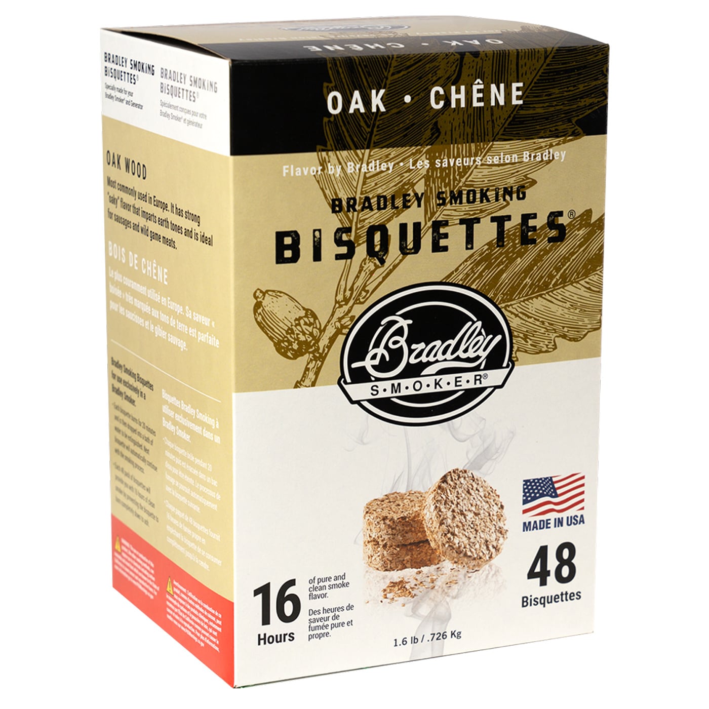 Zrębki wędzarnicze Bradley Smoker Bisquettes 48 szt. - Dąb