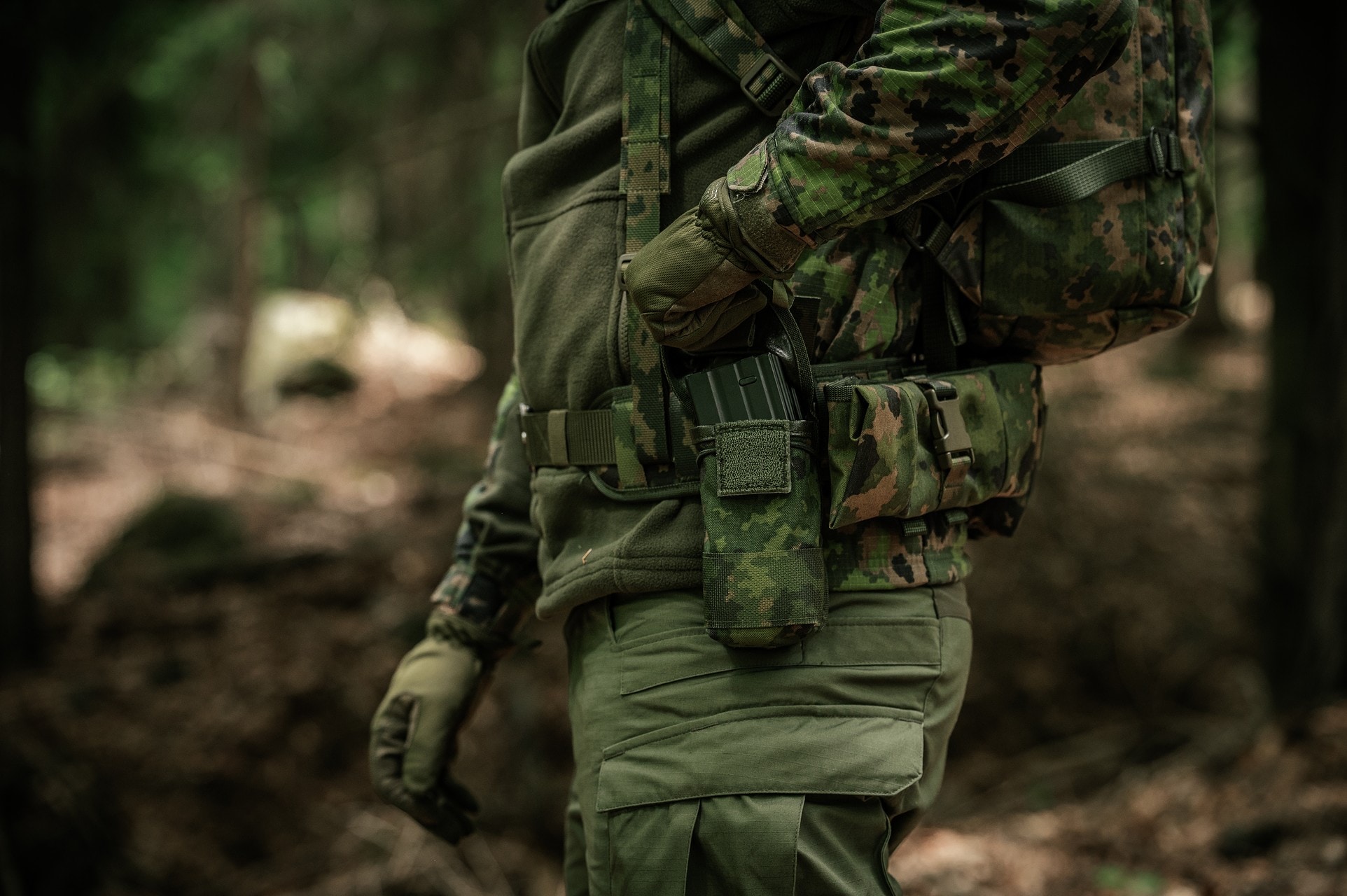 Подвійний підсумок Savotta для гвинтівкових магазинів AR15 - M05 Finnish Woodland Camo