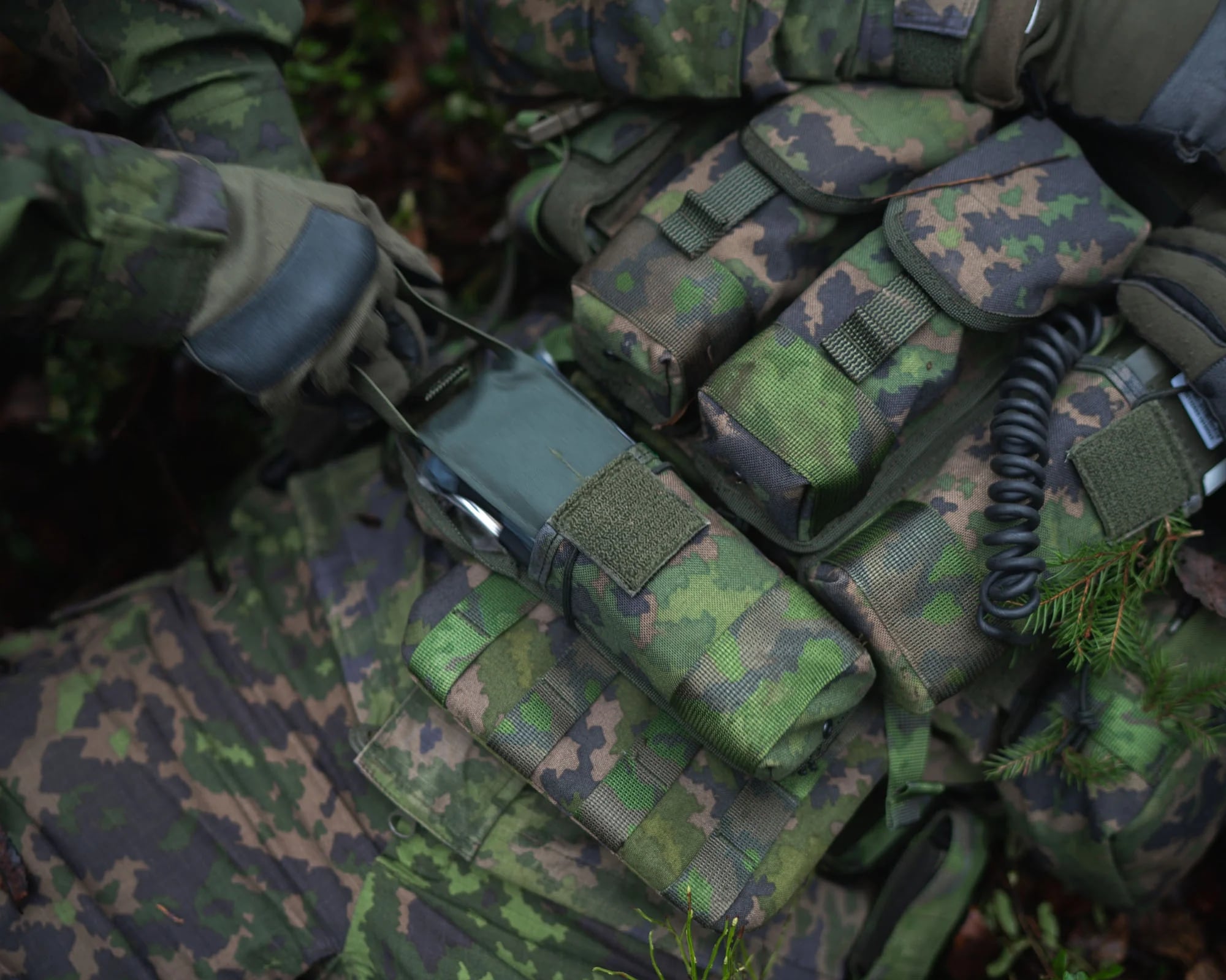 Podwójna ładownica Savotta na magazynki AR15 - M05 Woodland