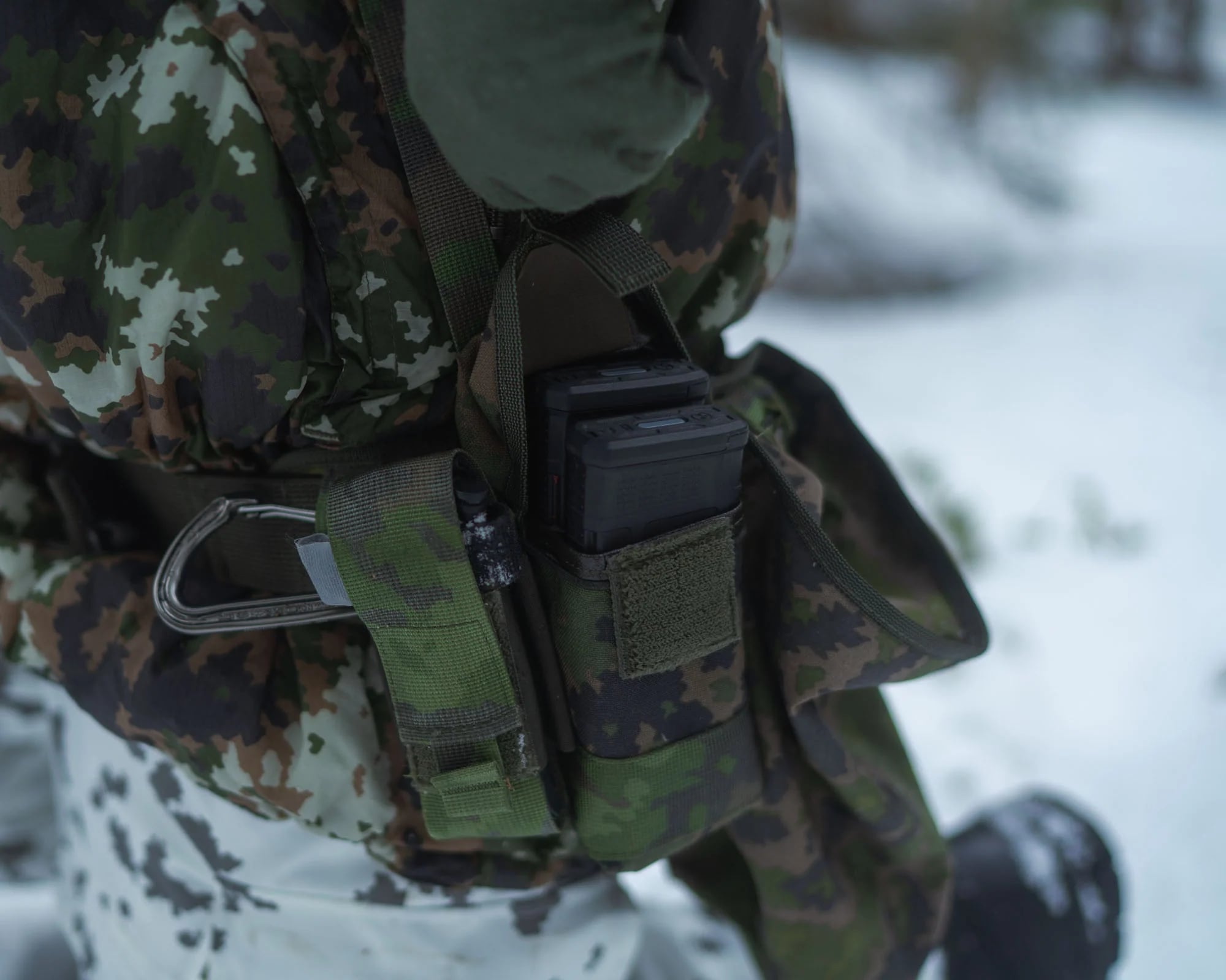 Podwójna ładownica Savotta na magazynki AR15 - M05 Woodland