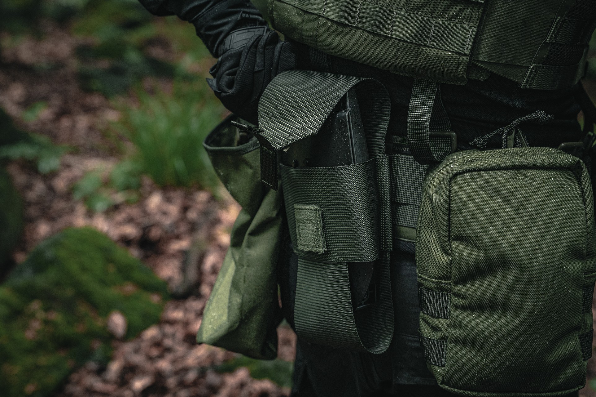 Etui Savotta Trifold E-Tool Pouch - Green