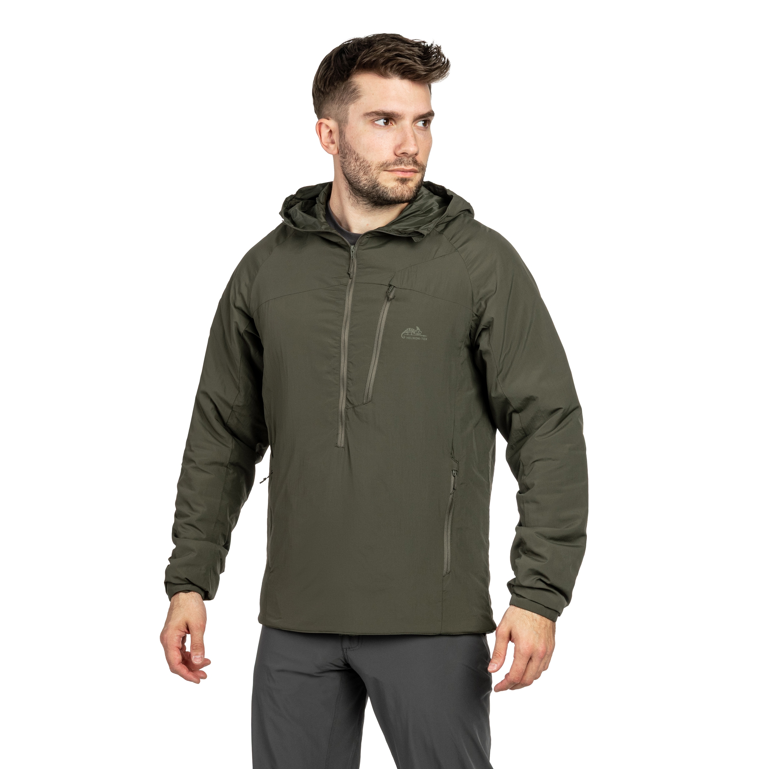 kurtka Helikon-Tex Wolfhound Hoodie Lite - Taiga Green