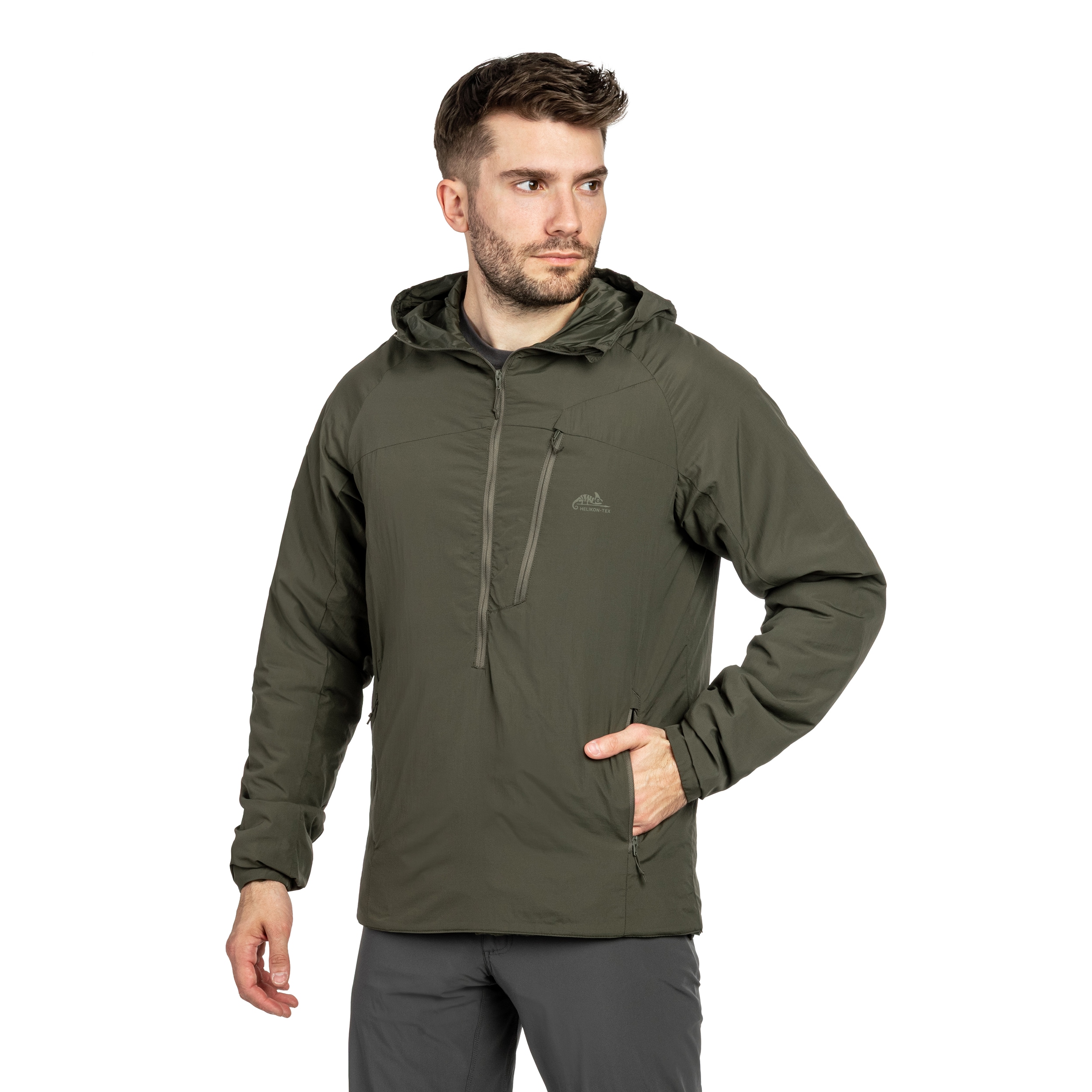 kurtka Helikon-Tex Wolfhound Hoodie Lite - Taiga Green