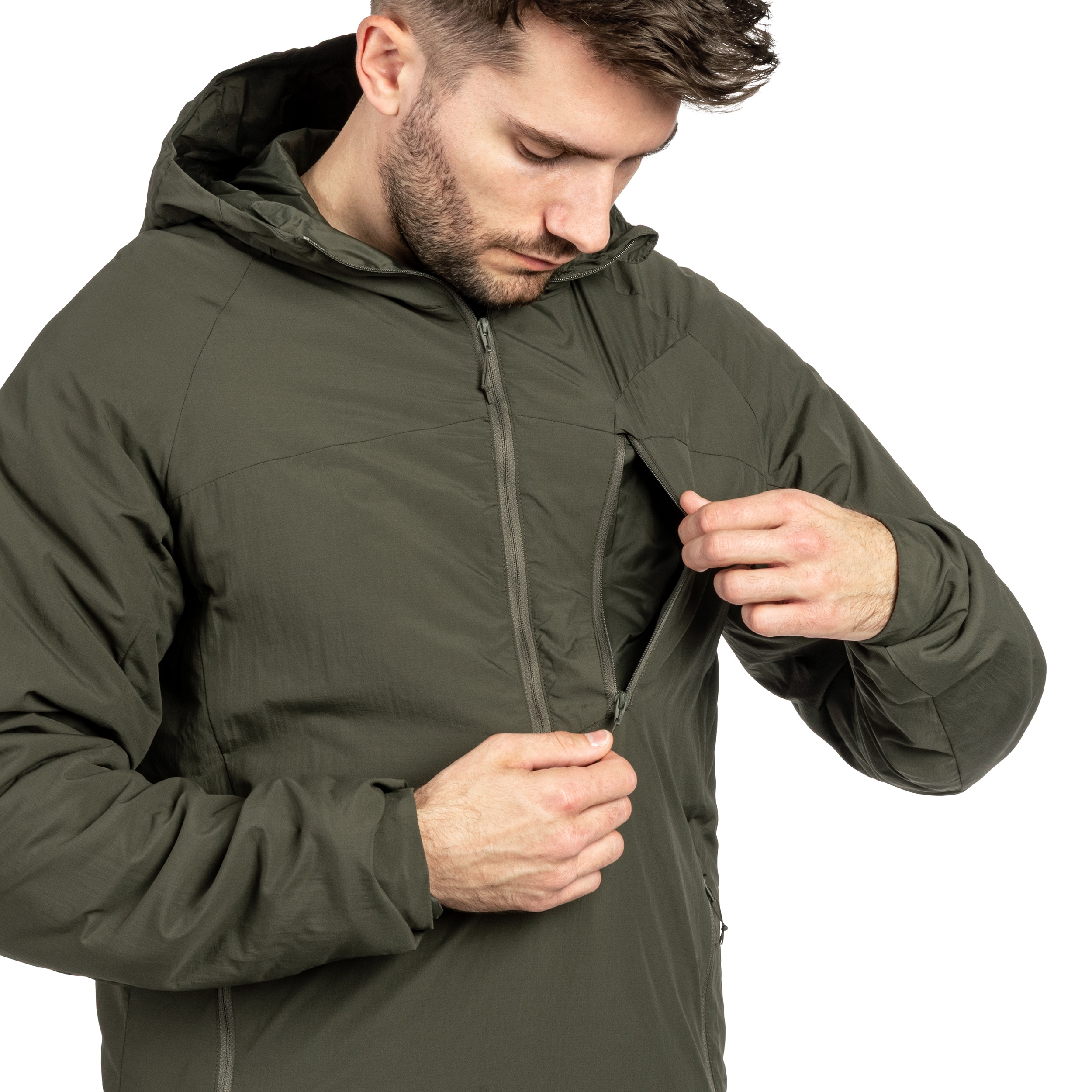 kurtka Helikon-Tex Wolfhound Hoodie Lite - Taiga Green