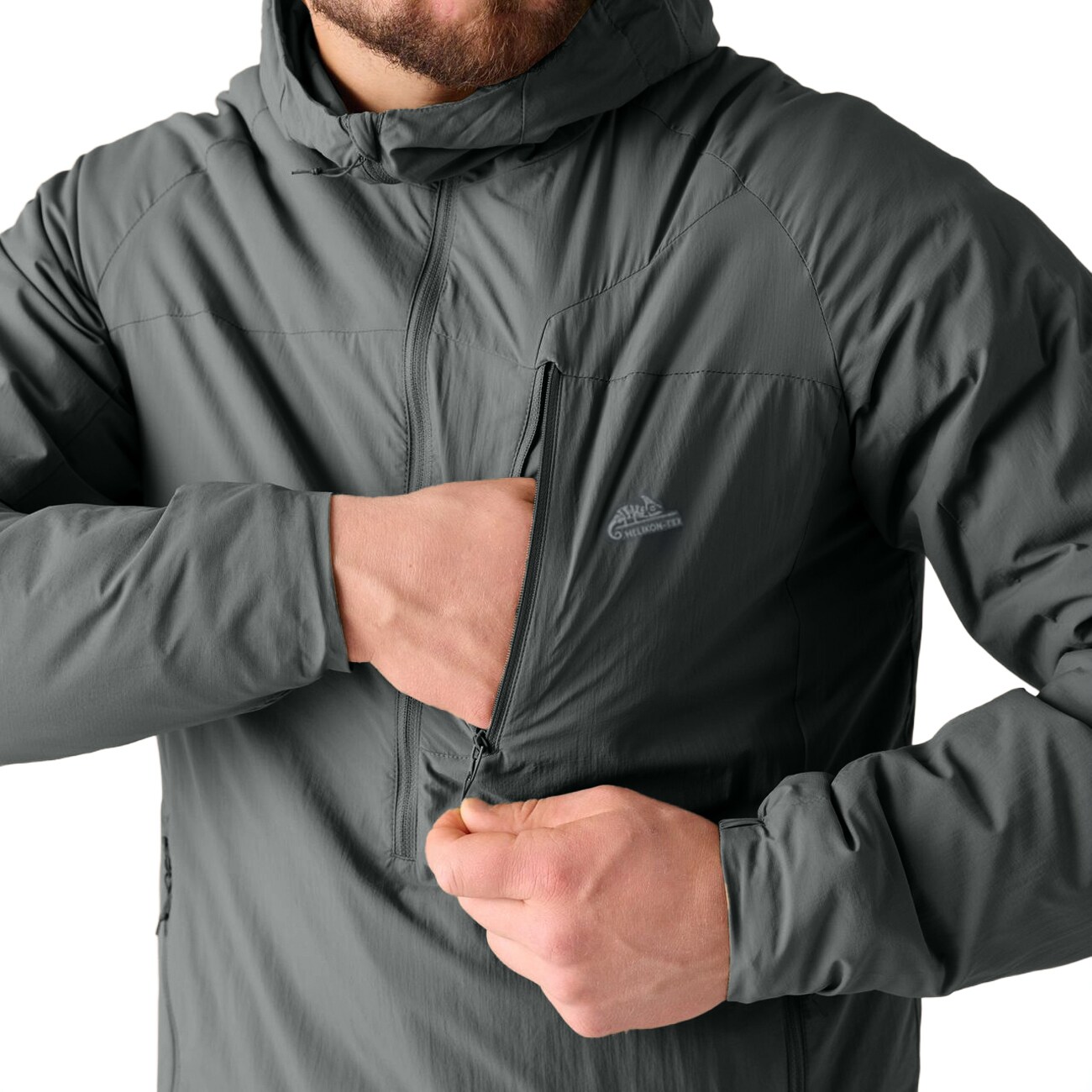 Kurtka Helikon-Tex Wolfhound Hoodie Lite - Shadow Grey