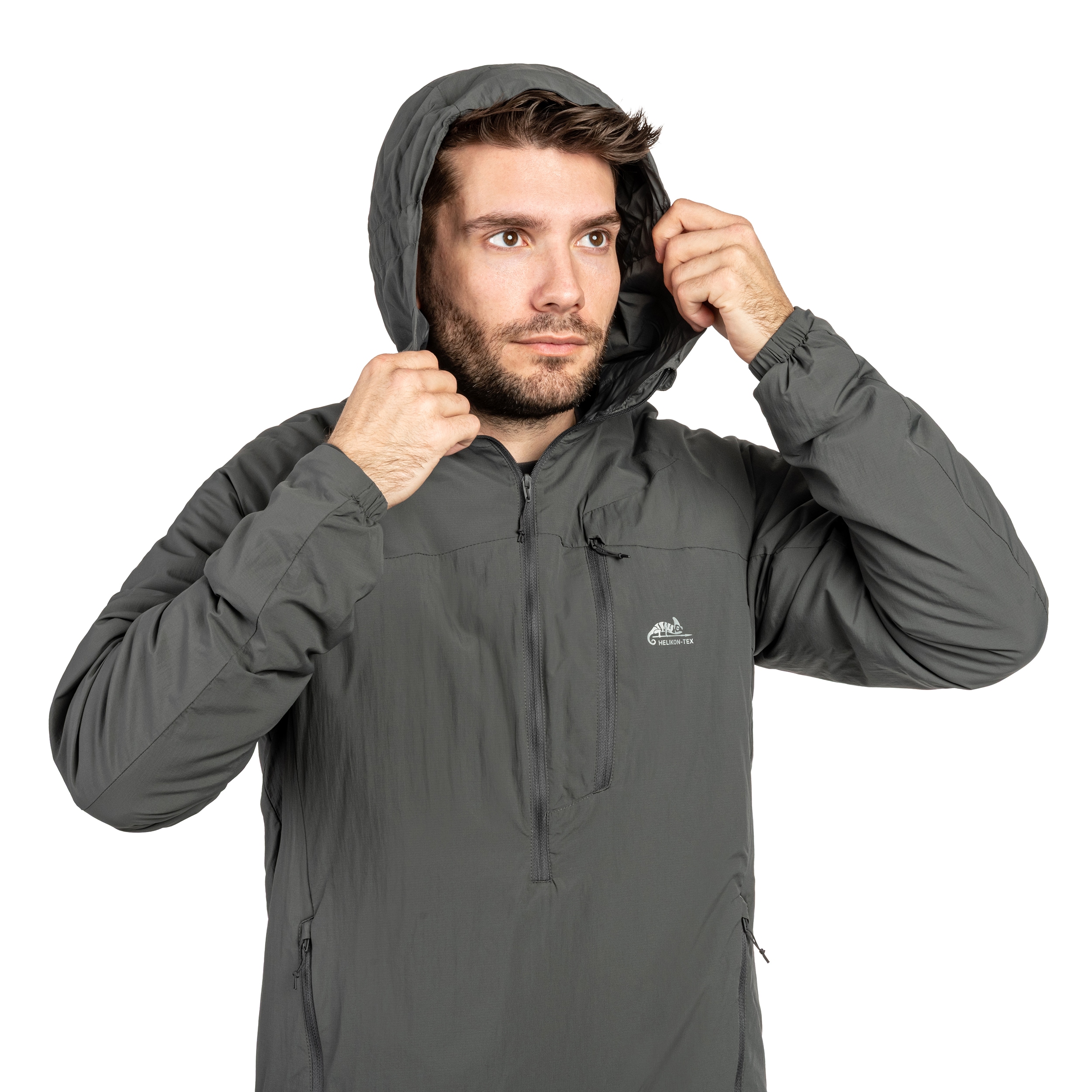 Kurtka Helikon-Tex Wolfhound Hoodie Lite - Shadow Grey