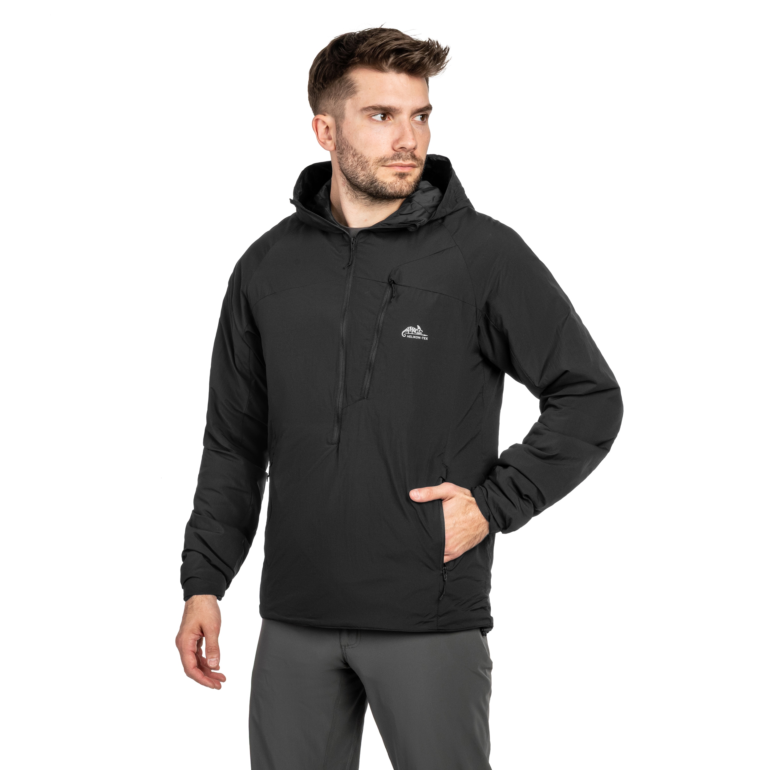 Kurtka Helikon-Tex Wolfhound Hoodie Lite - Black