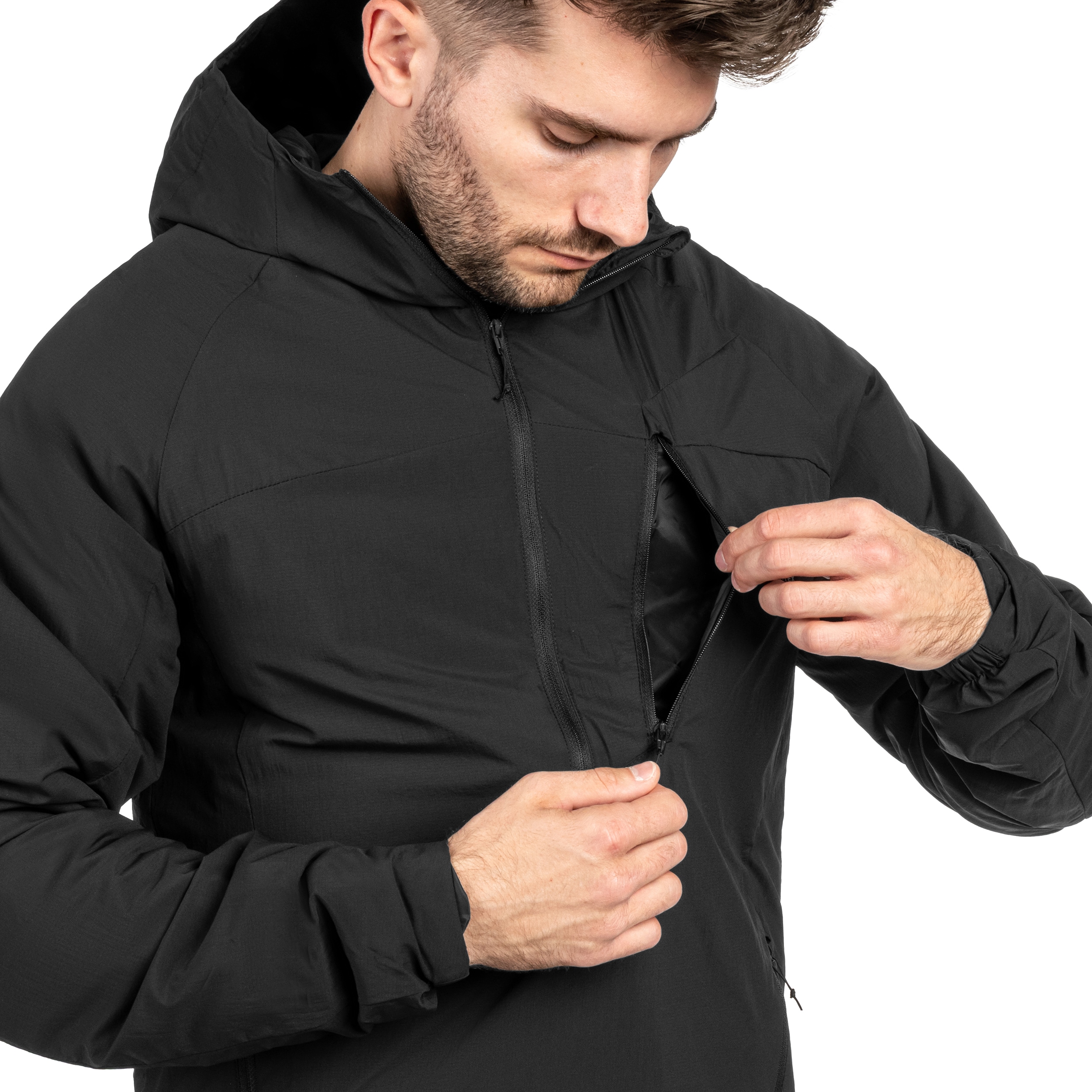 Kurtka Helikon-Tex Wolfhound Hoodie Lite - Black