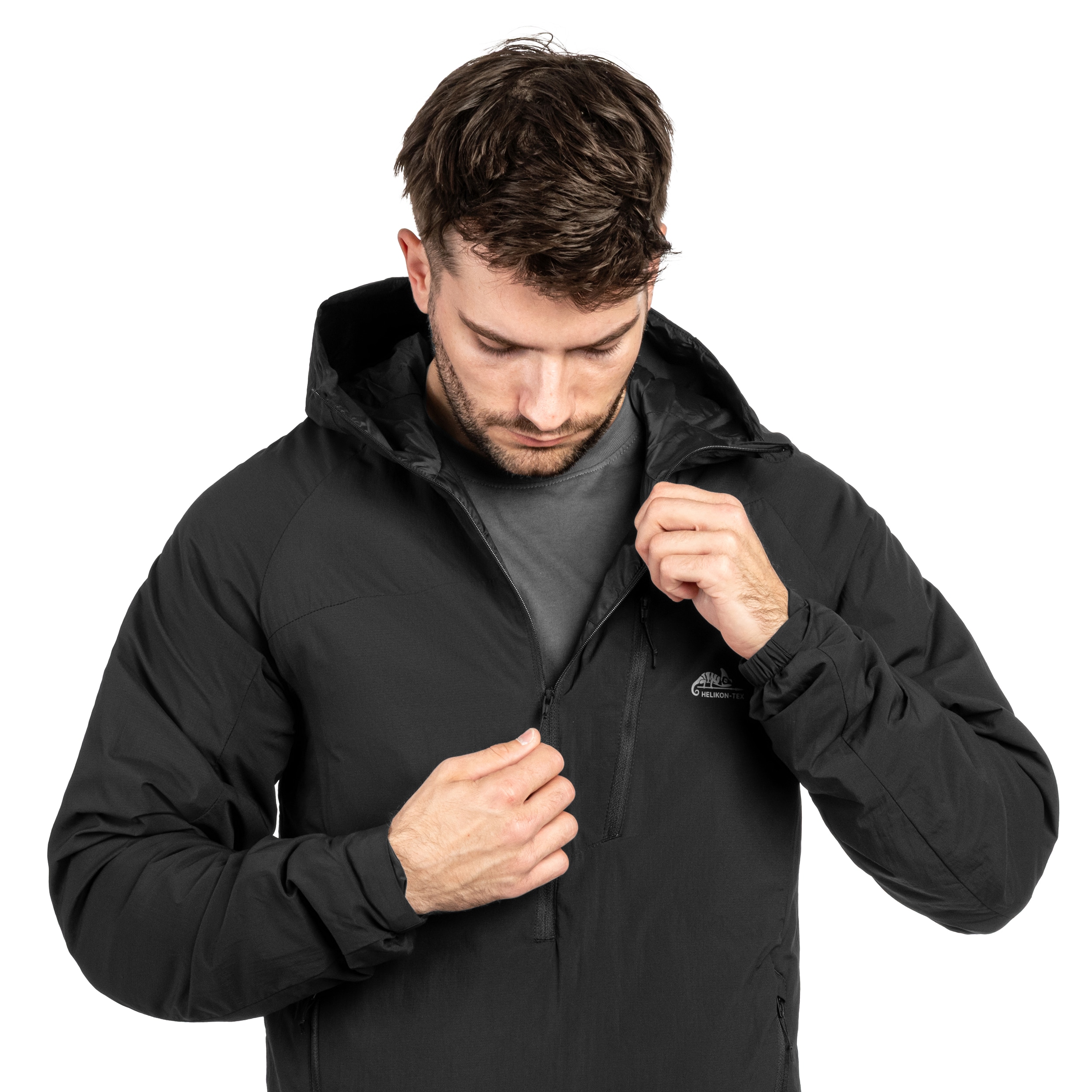Kurtka Helikon-Tex Wolfhound Hoodie Lite - Black