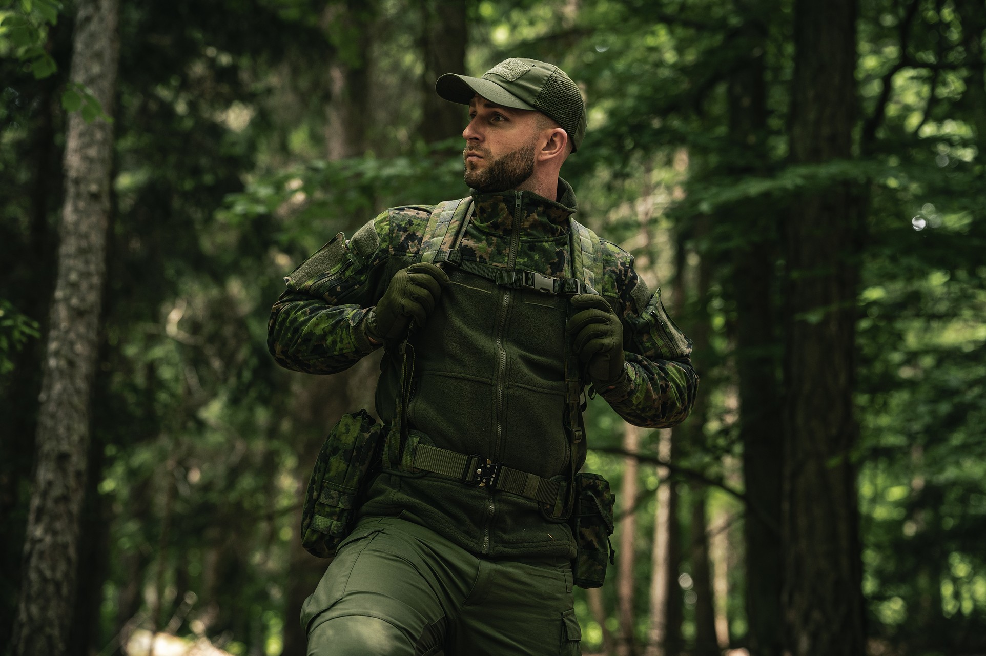 Savotta Valjas Slim Belt Pad - M05 Finnish Woodland Camo