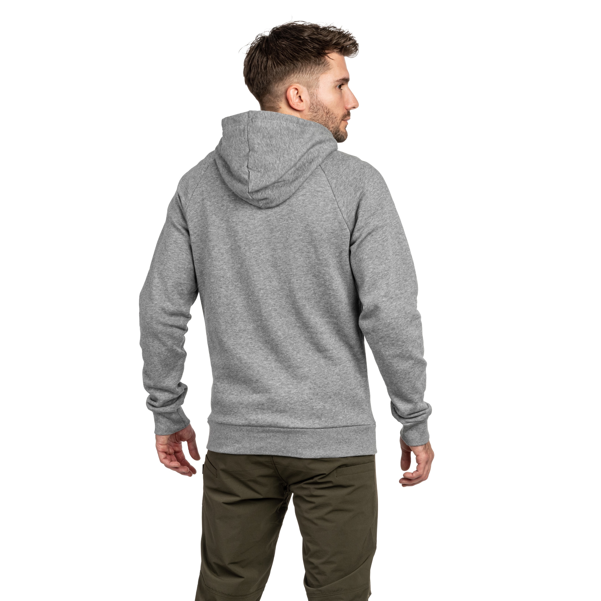 Bluza Under Armour Rival Fleece - Castlerock Light Heather/White
