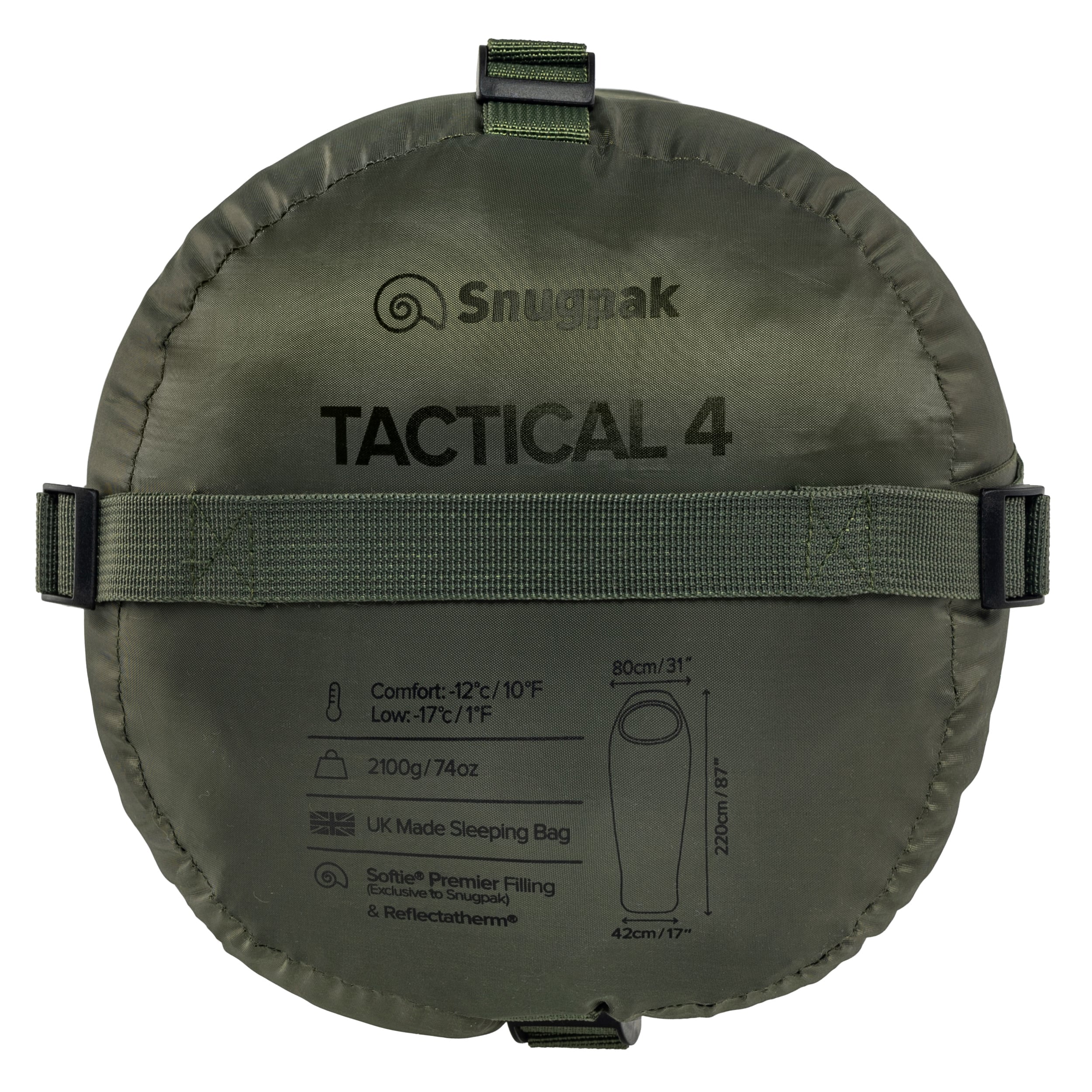 Śpiwór Snugpak Tactical 4 Olive - lewy