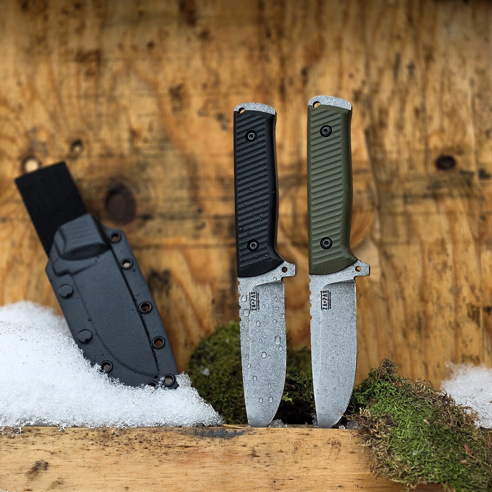 Ніж Za-Pas Little Boy G10 Stonewash - Green