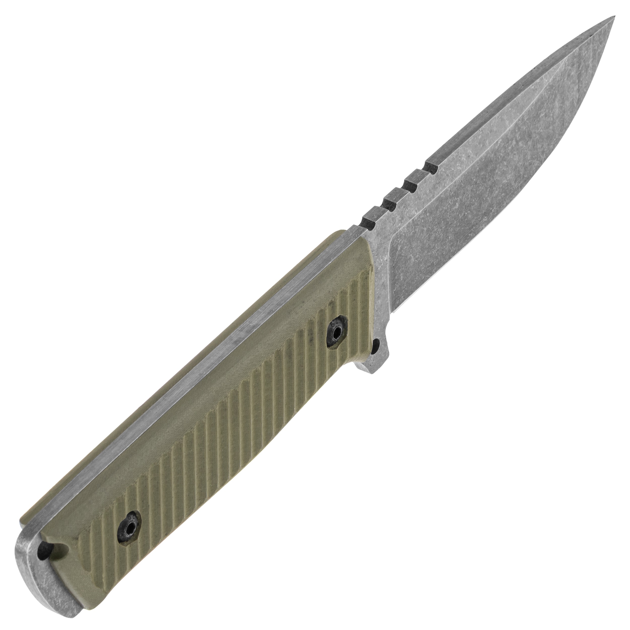 Za-Pas Little Boy G10 Stonewash Fixed Blade Knife - Green