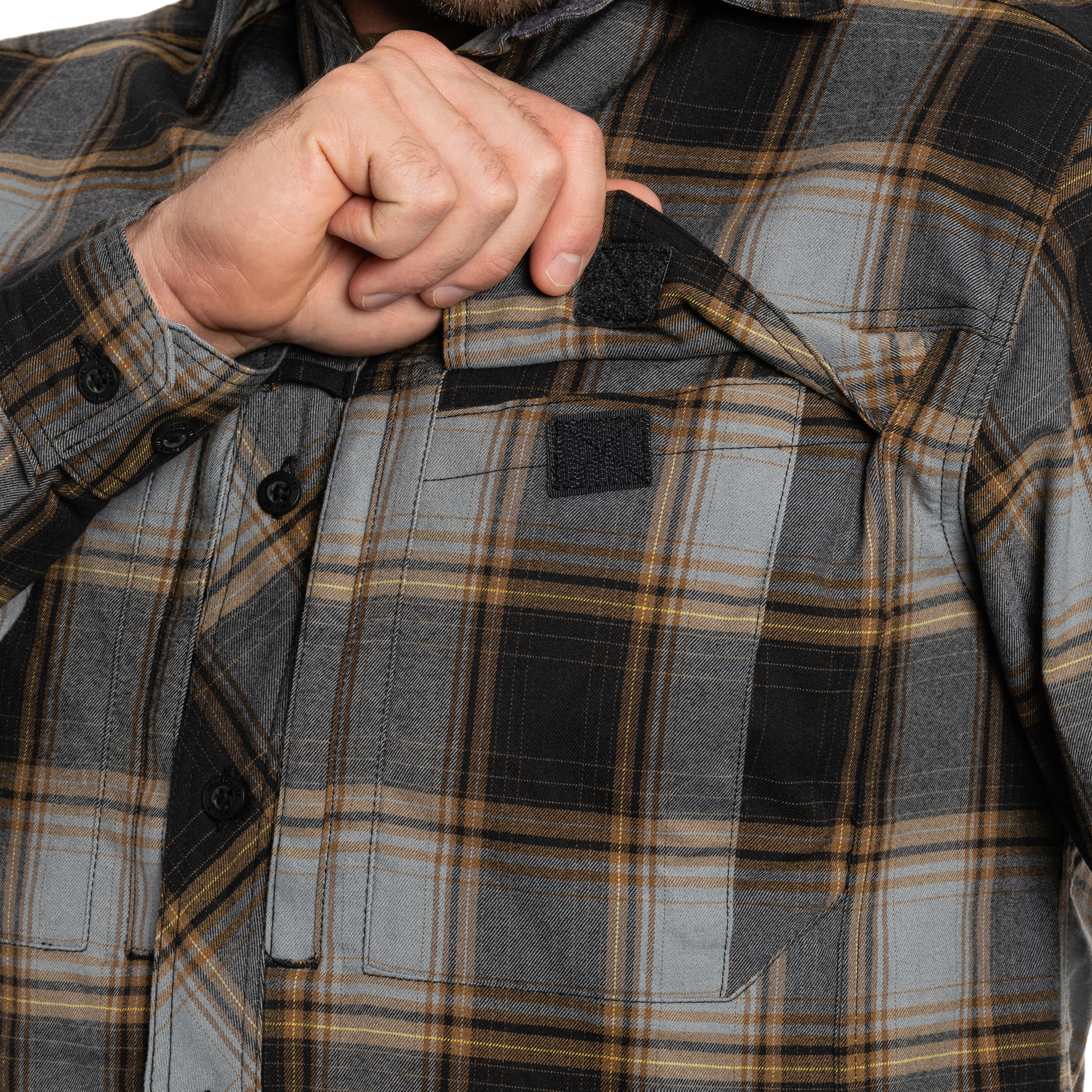 Helikon-Tex Defender Mk2 Nylon Sorona Blend Shirt - Dark Ochre Plaid
