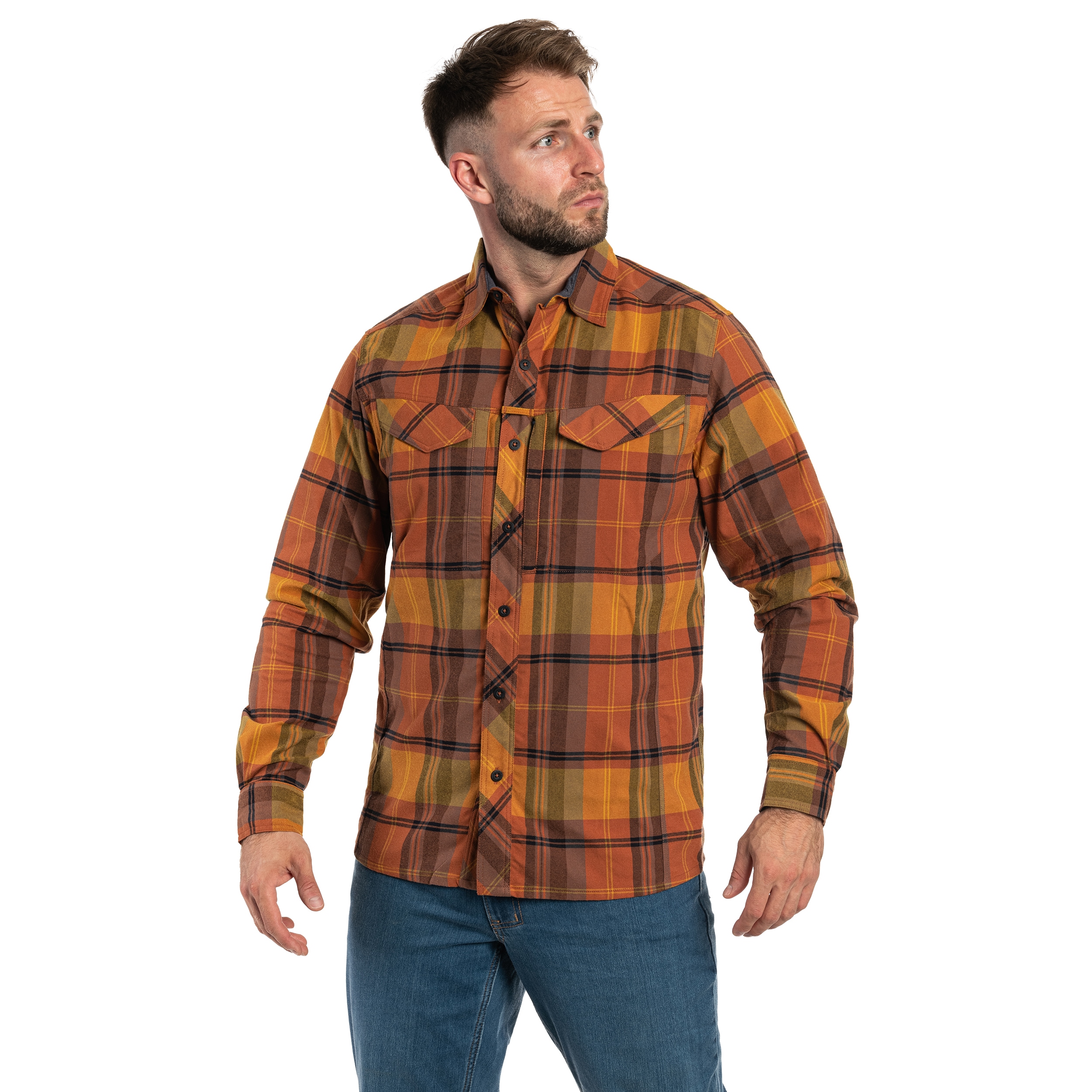 Koszula Helikon-Tex Defender Mk2 Nylon Sorona Blend - Evening Pumpkin Plaid