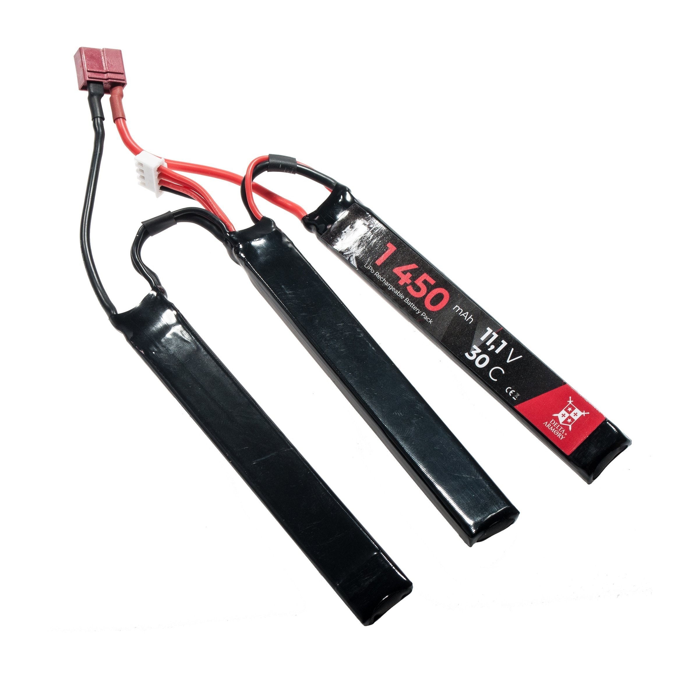 Акумулятор ASG Delta Armory Li-Po 11,1 В, 1450 мА·год, 30C, Deans/T-Connect - з трьома елементами