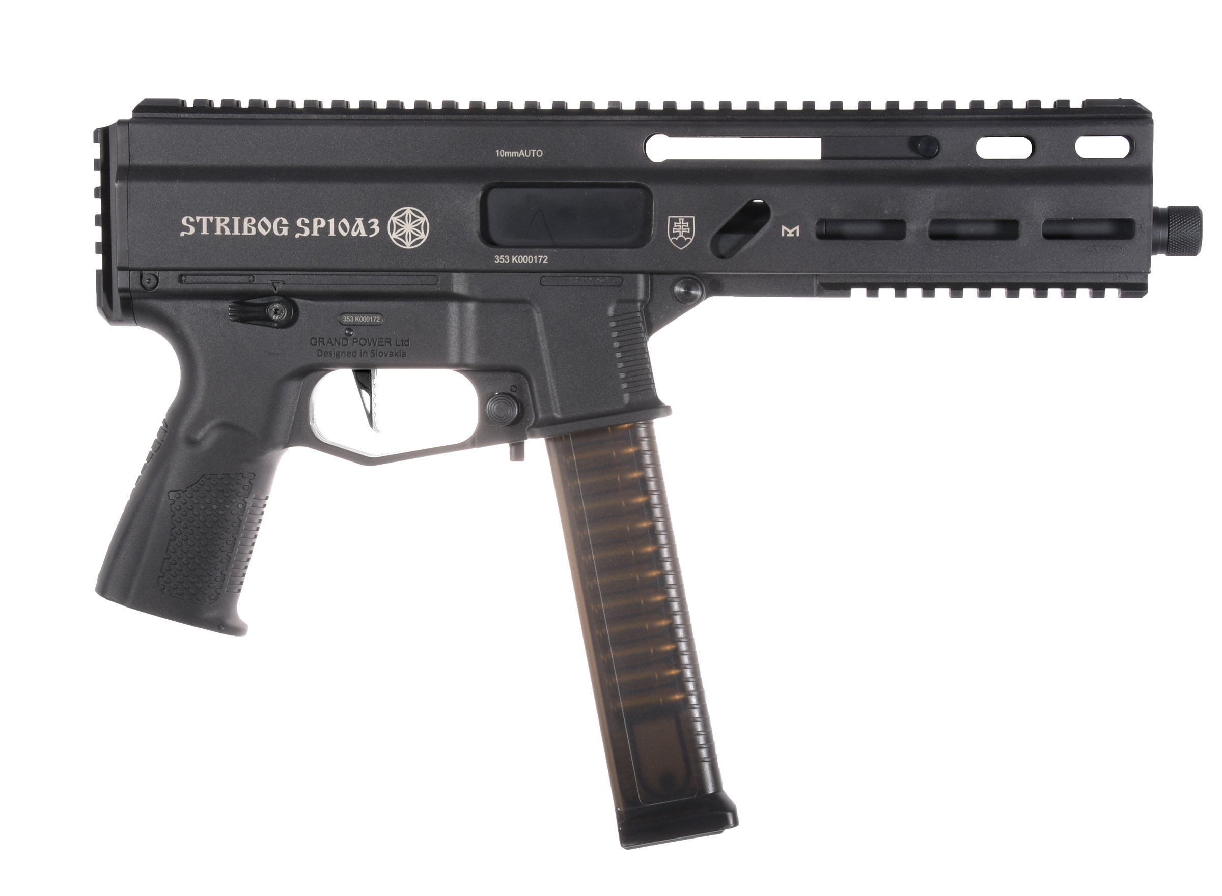 Pistolet maszynowy AEG Delta Armory Stribog SP10A3 Charlie Standard - Black