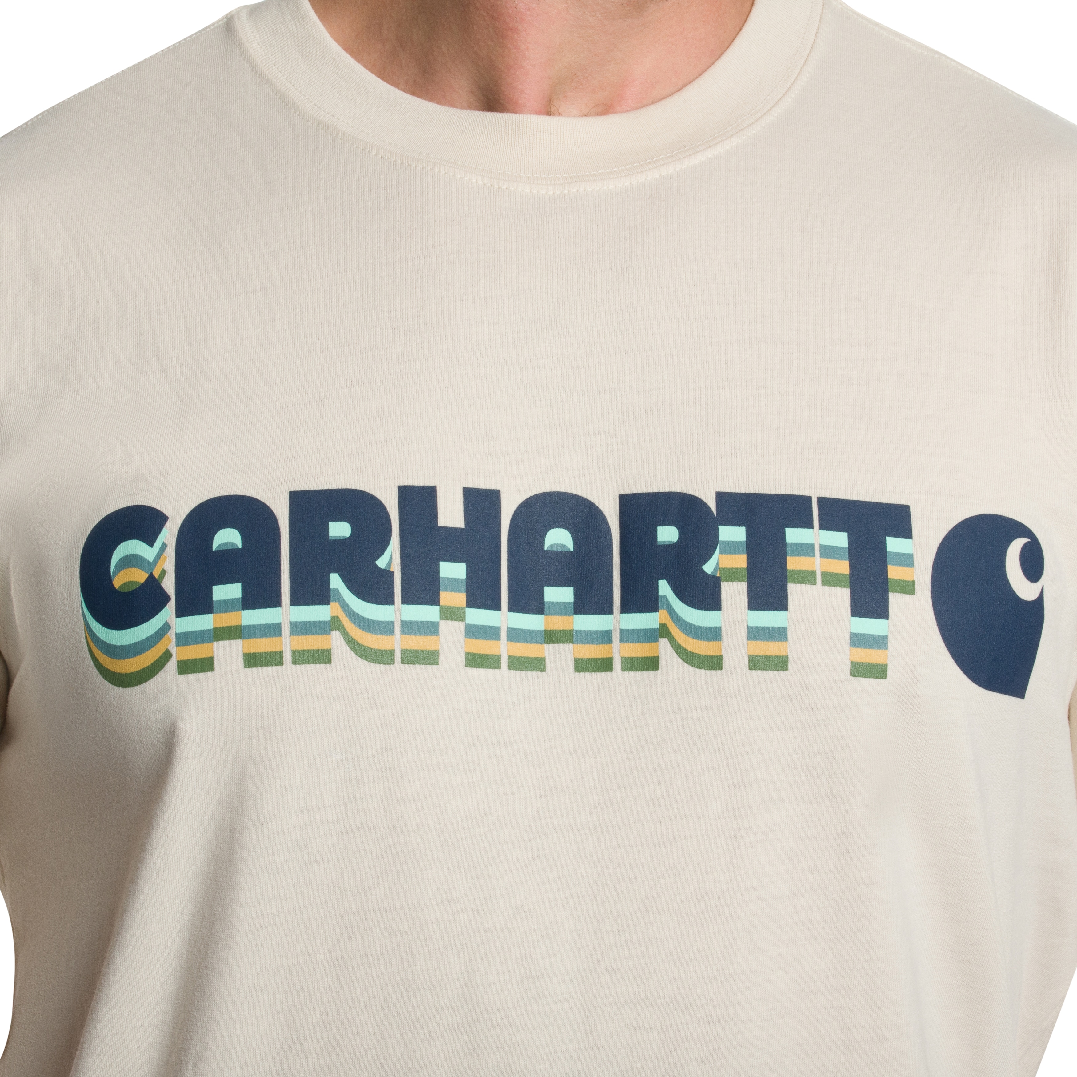 Koszulka Carhartt Irvine Layered - Oat Milk